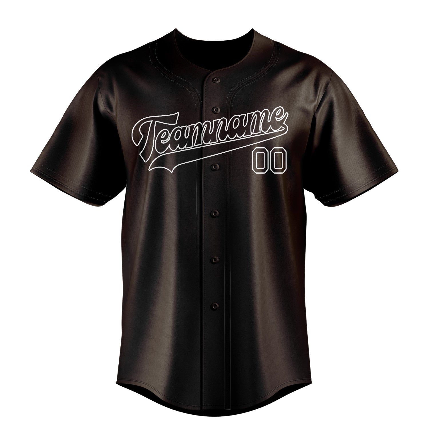 Custom Brown White Baseball Jersey