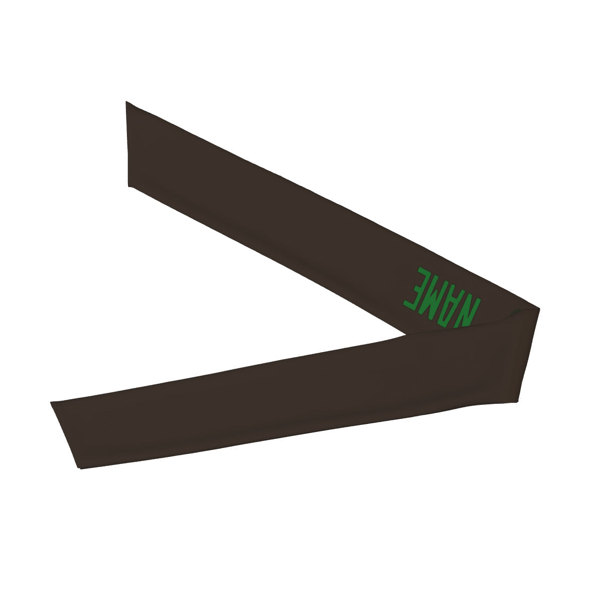 Custom Brown Emerald Green Headband