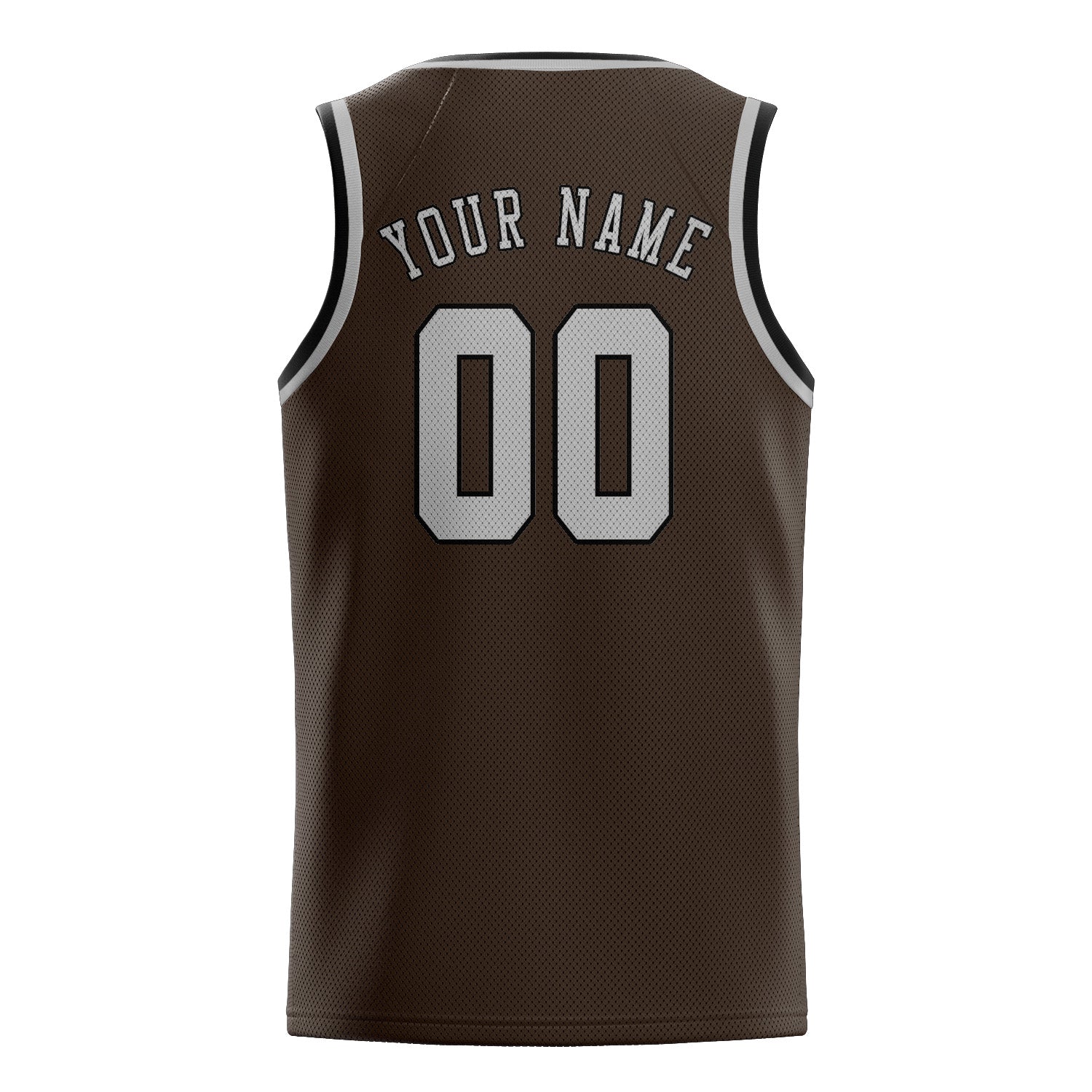 Custom Brown Gray Basketball Jersey