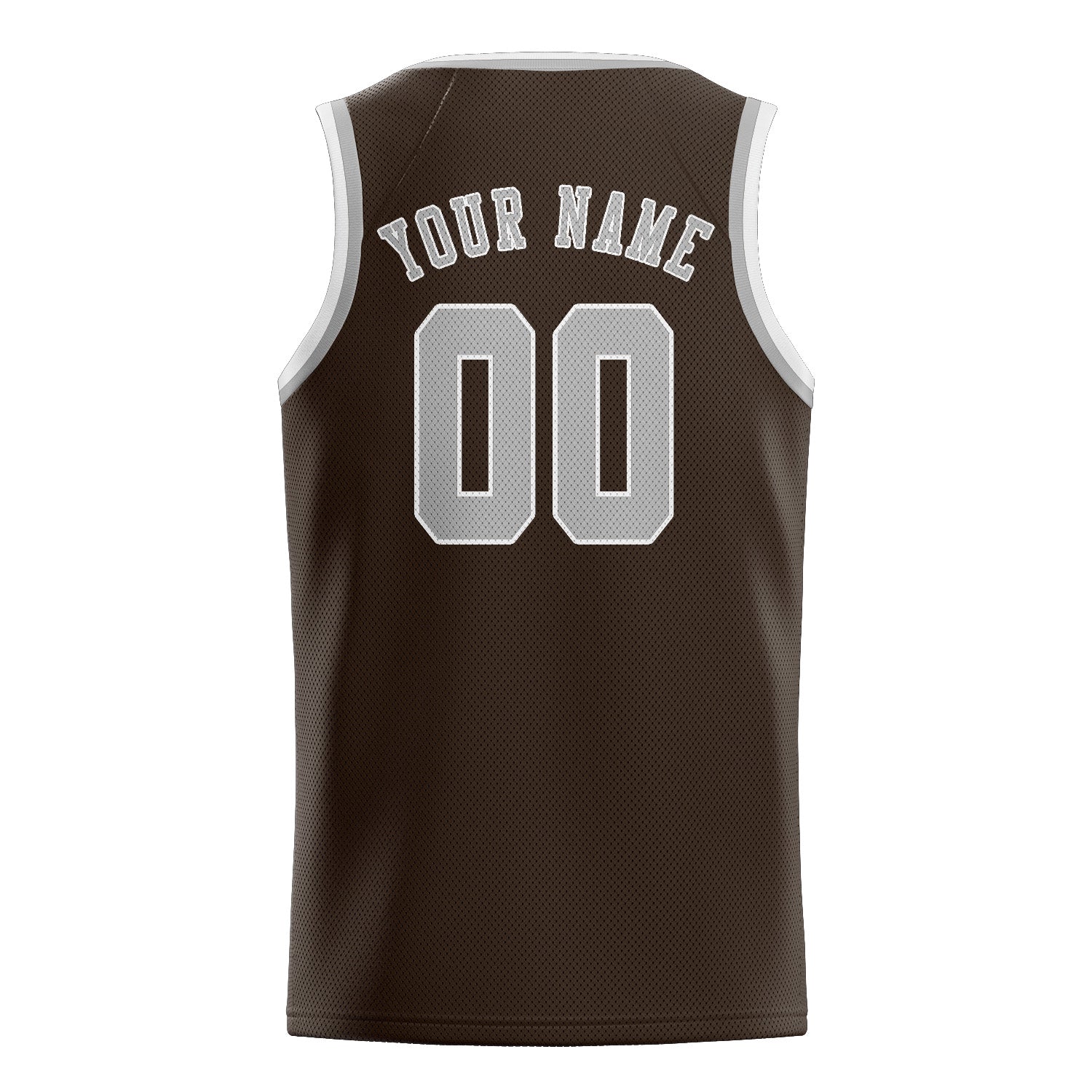 Custom Brown Gray Basketball Jersey