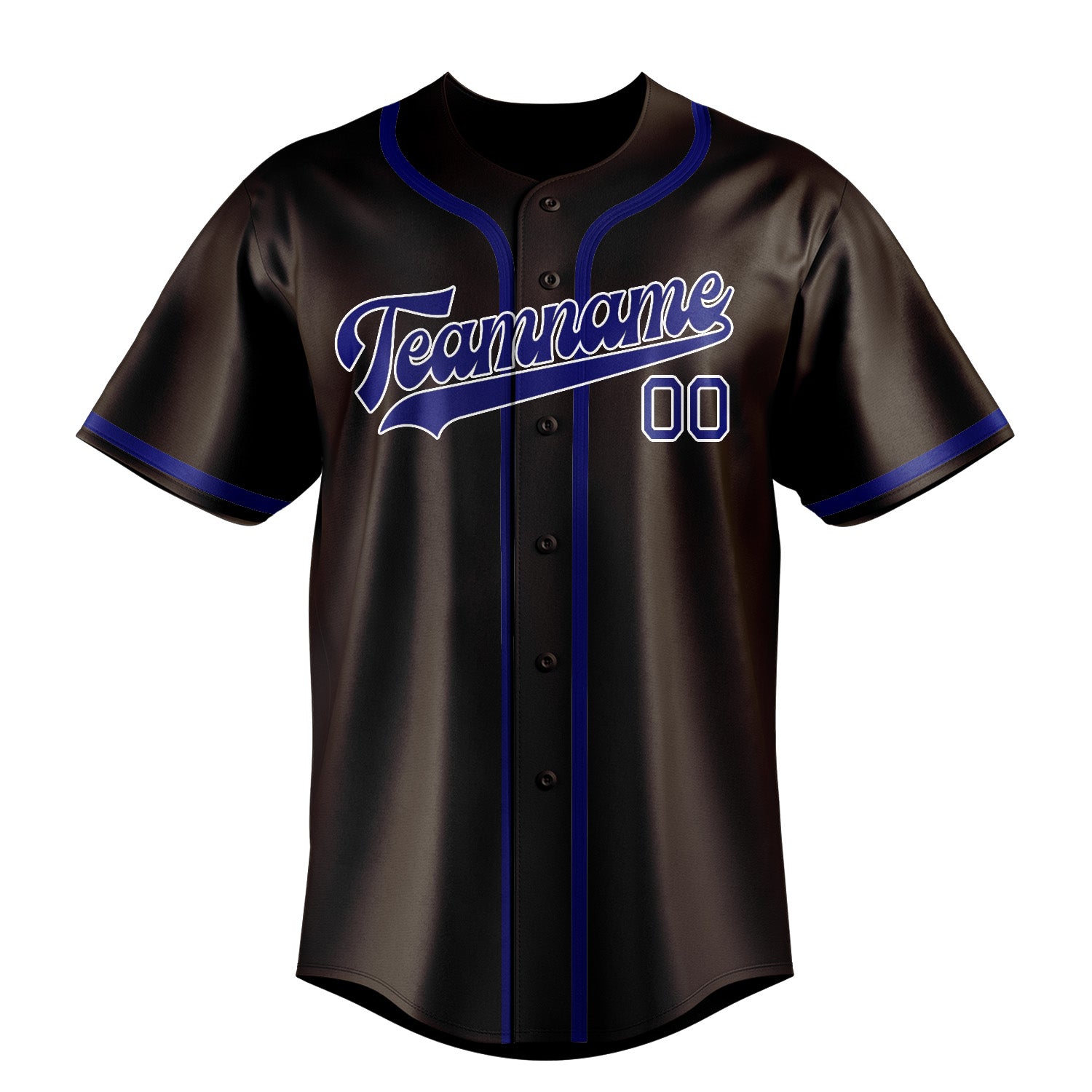 Custom Brown Sky Blue Baseball Jersey