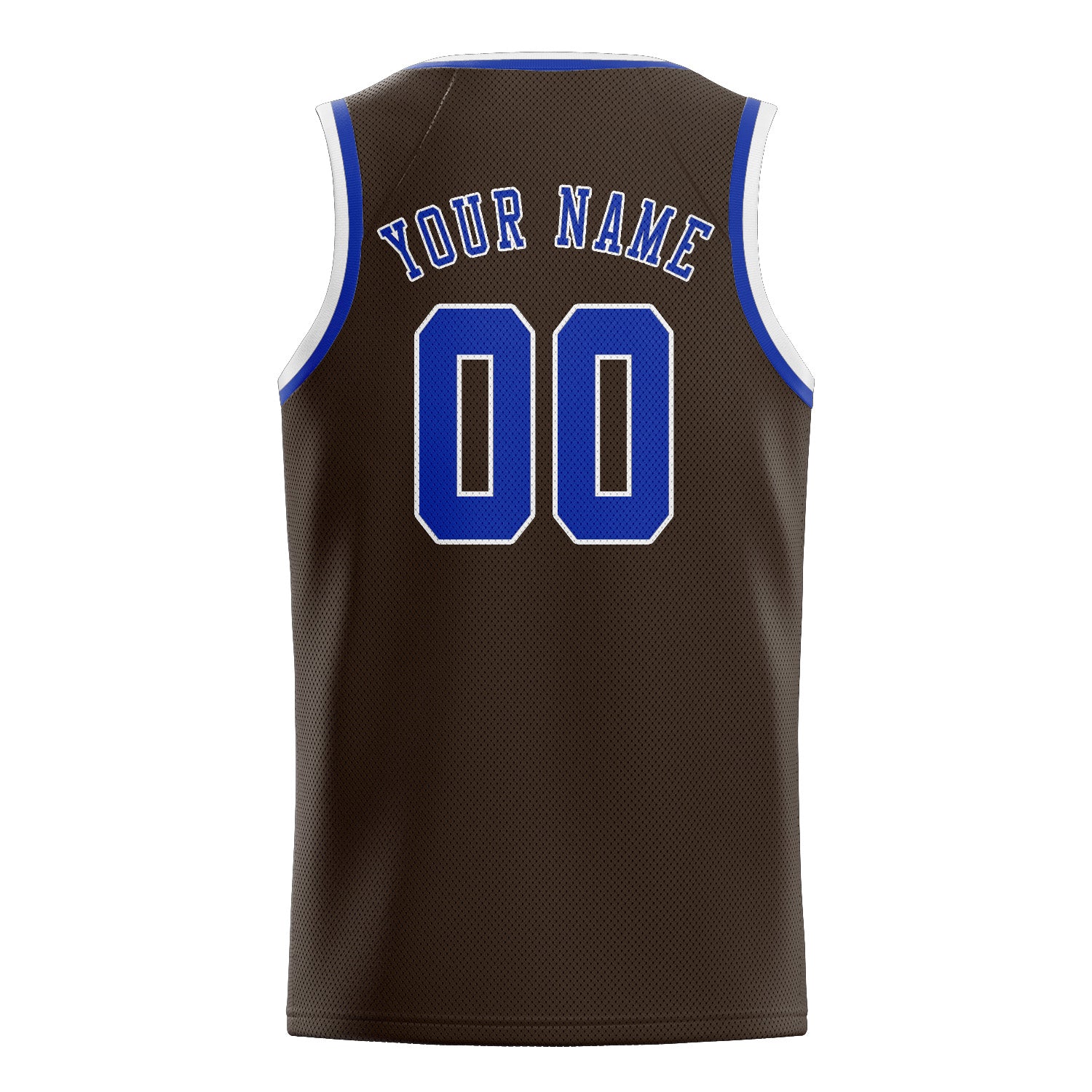 Custom Brown Sky Blue Basketball Jersey