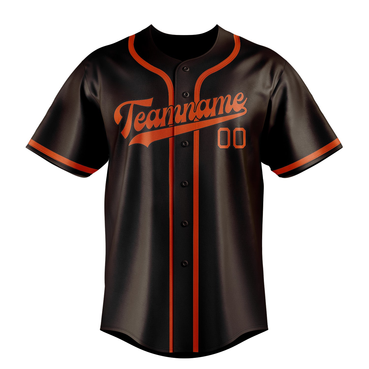 Custom Brown Orange Red Baseball Jersey