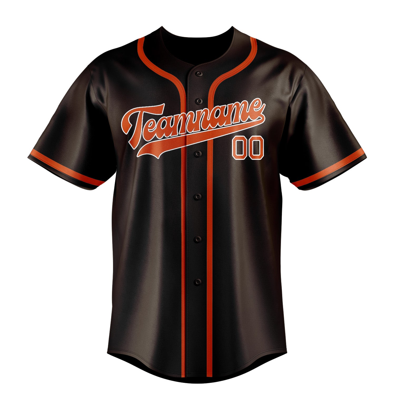 Custom Brown Orange Red Baseball Jersey
