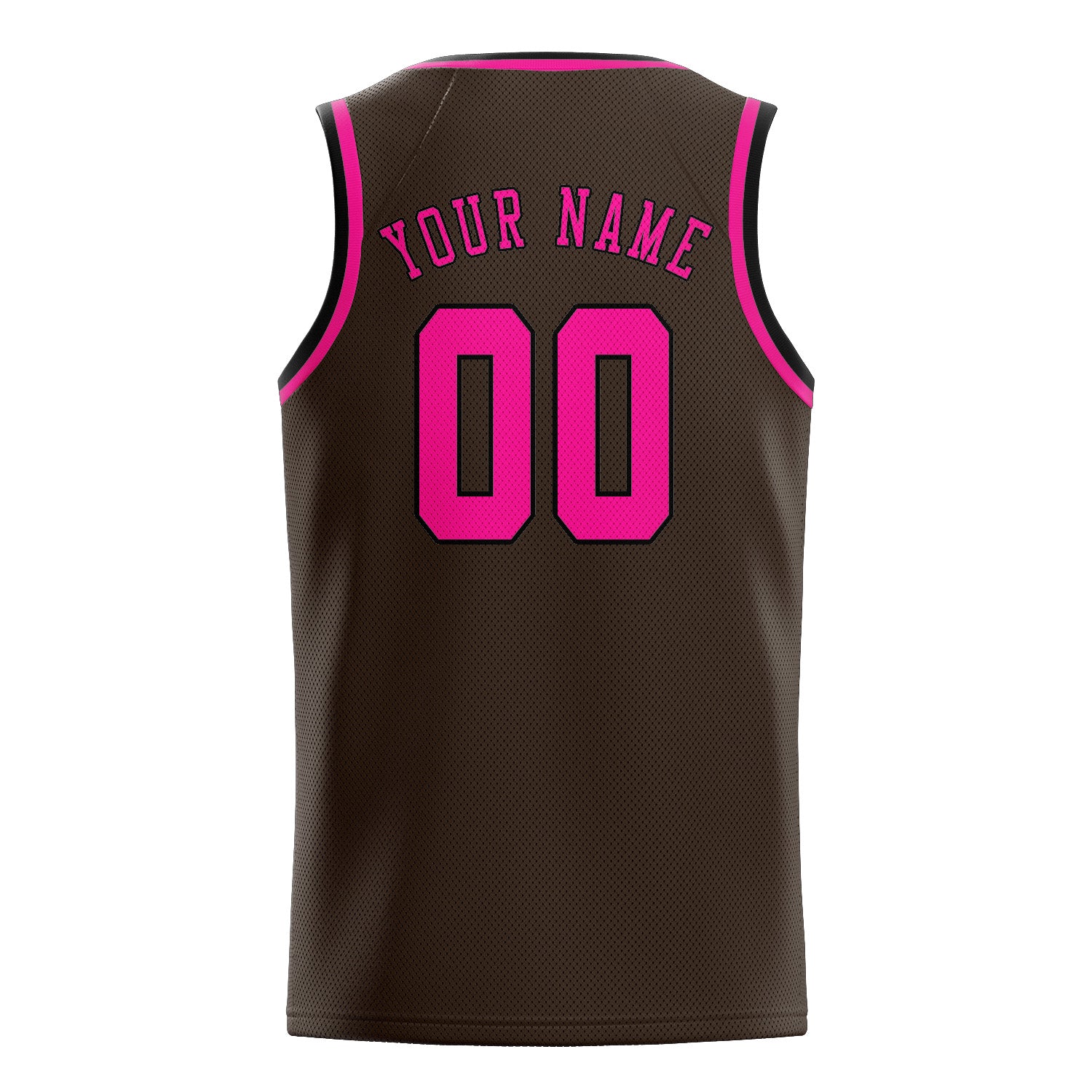 Custom Brown Pink Basketball Jersey