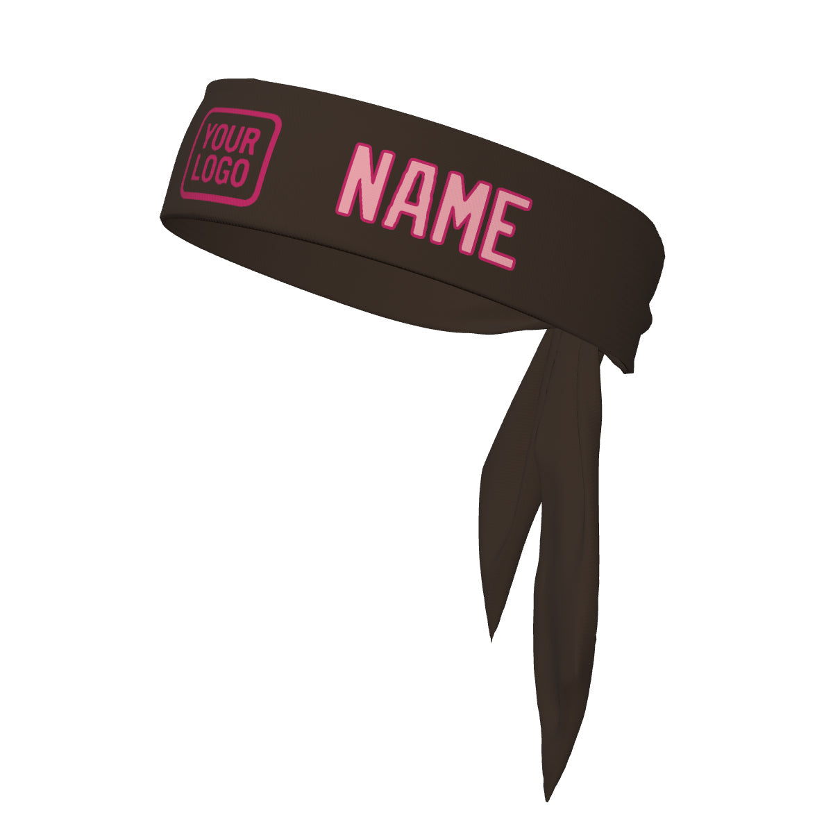 Custom Brown Light Pink Headband