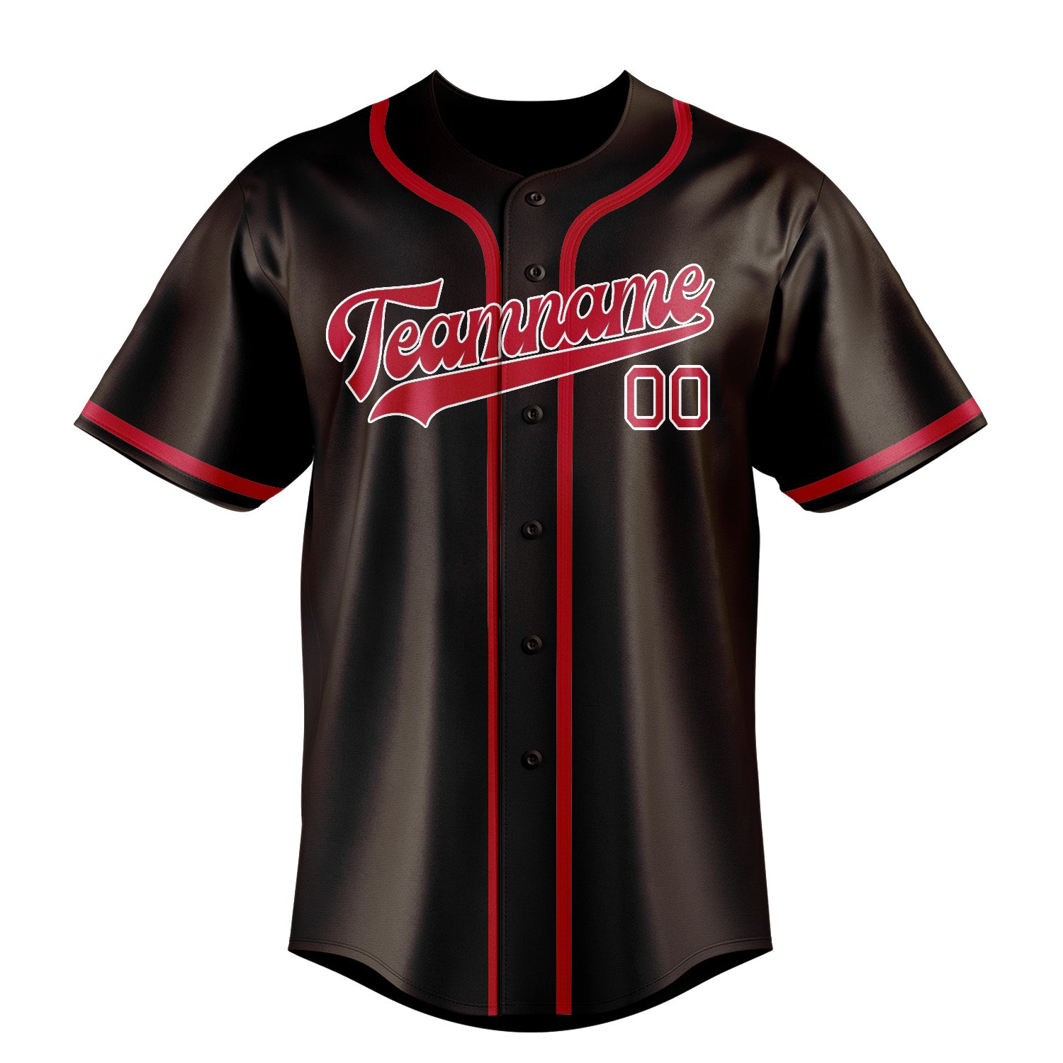 Custom Brown Red Baseball Jersey