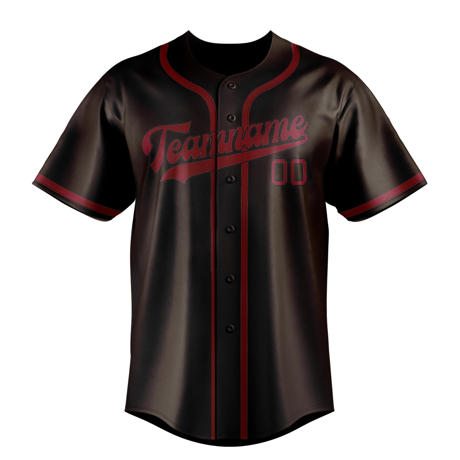 Custom Brown Crimson Red Baseball Jersey