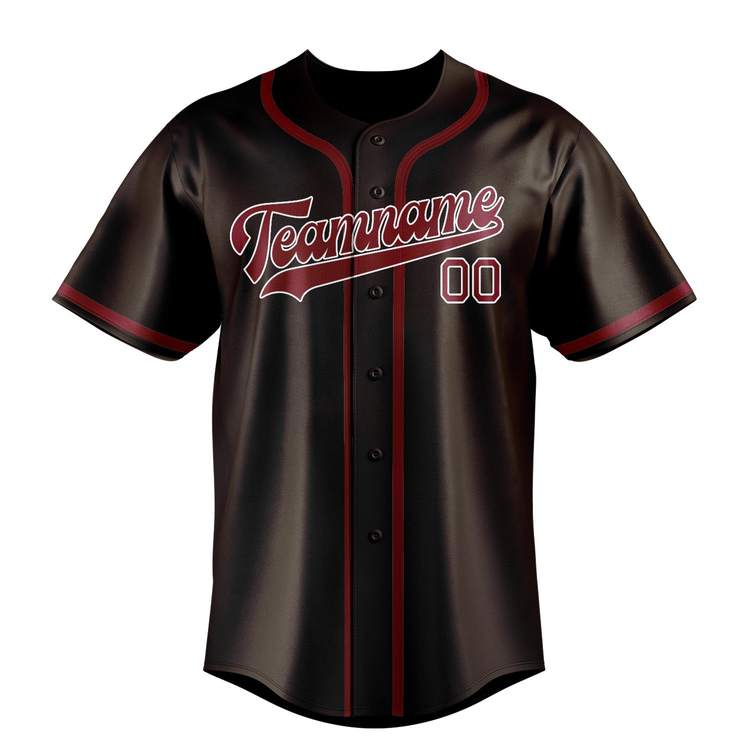 Custom Brown Crimson Red Baseball Jersey