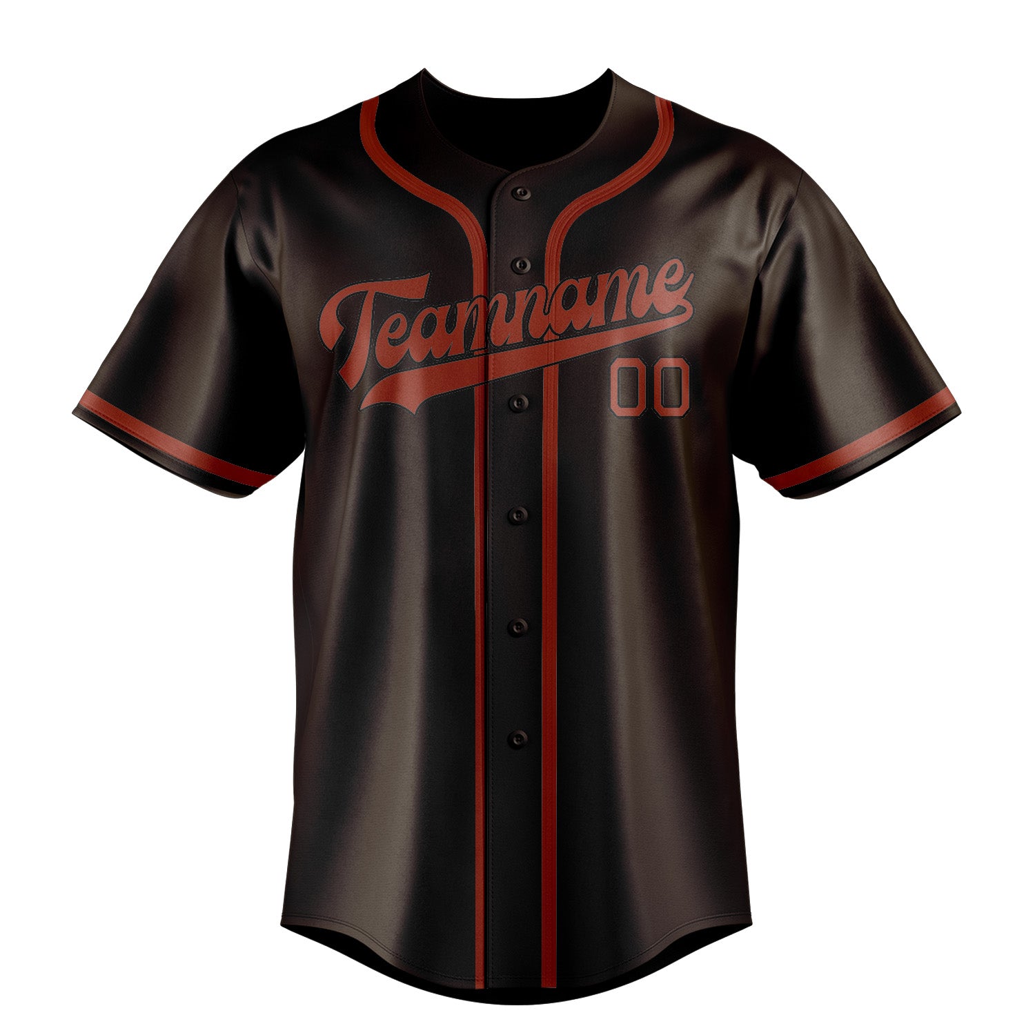 Custom Brown Coral Red Baseball Jersey