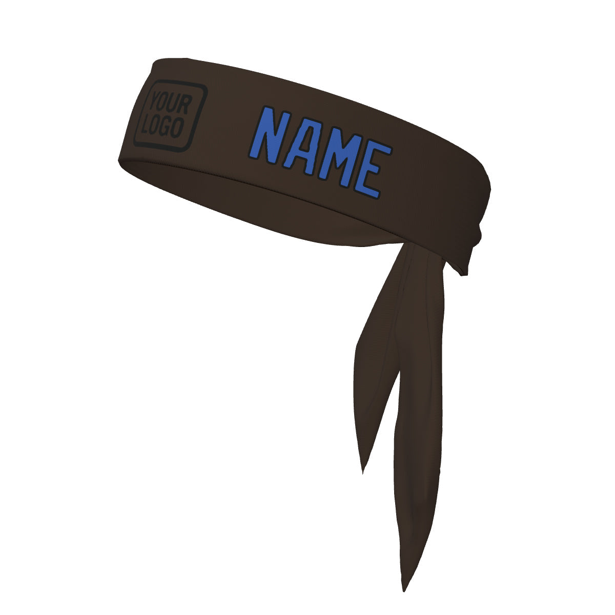 Custom Brown Sky Blue Headband