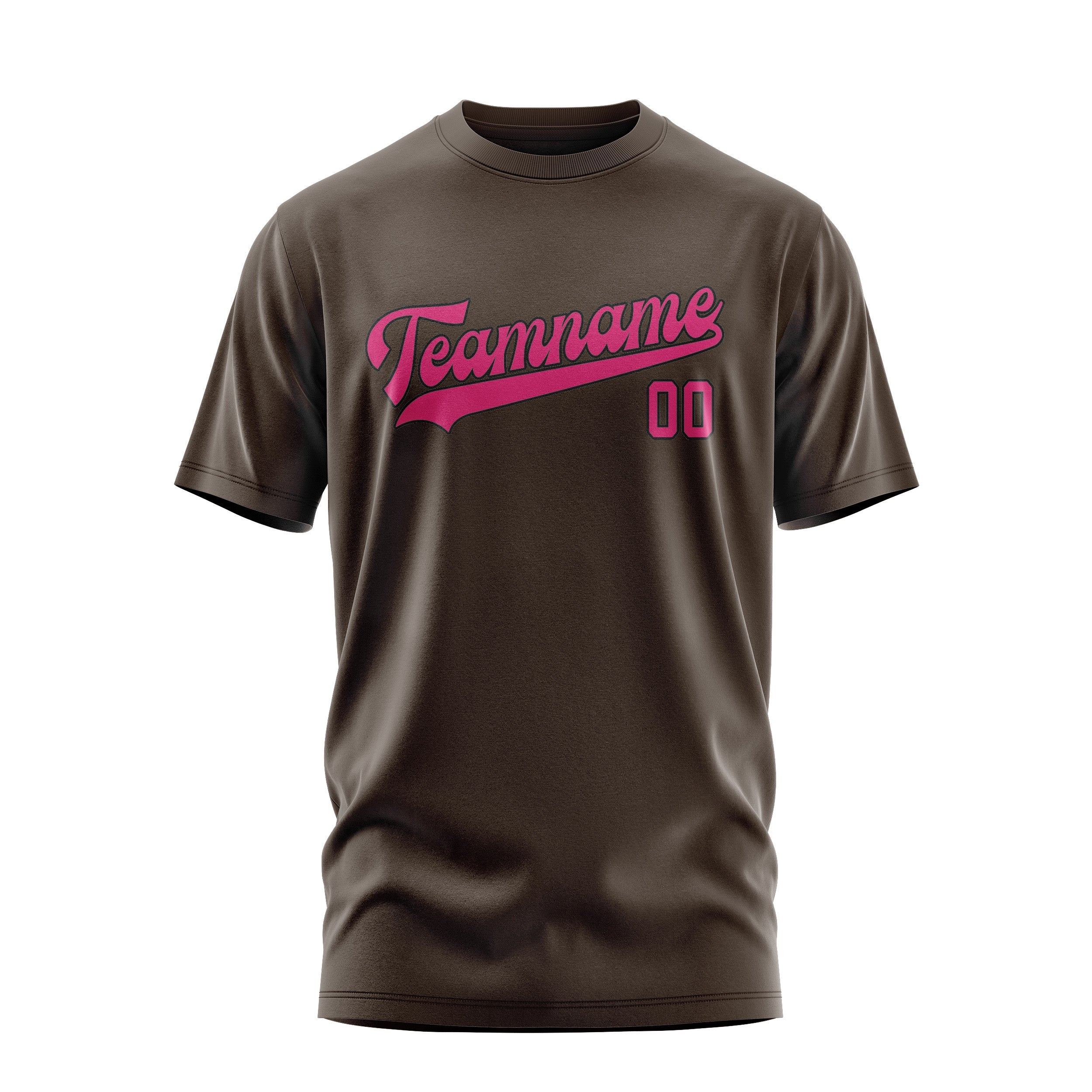 Custom Brown Pink T-Shirt