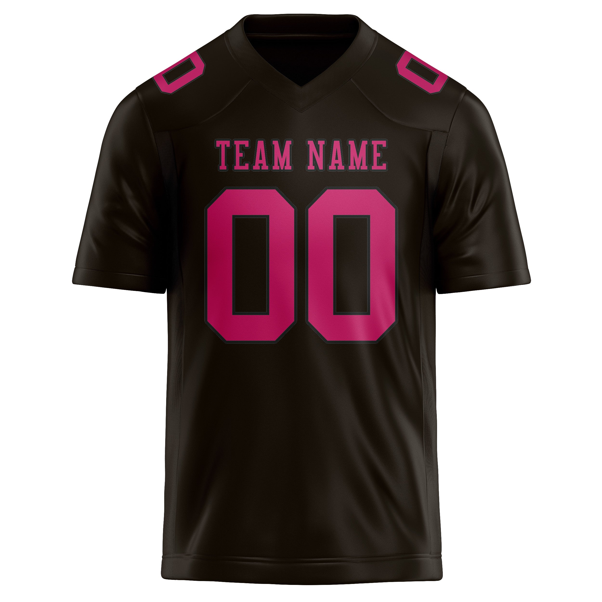 Custom Brown Pink Football Jersey