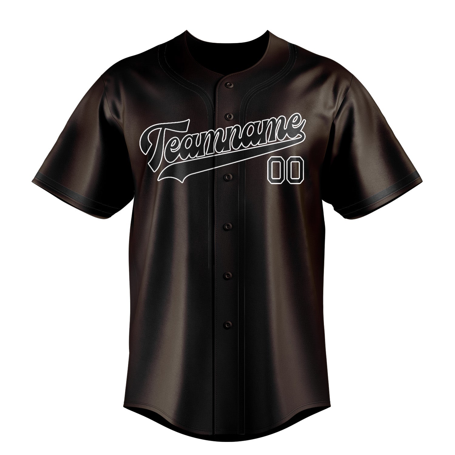 Custom Brown Black Baseball Jersey