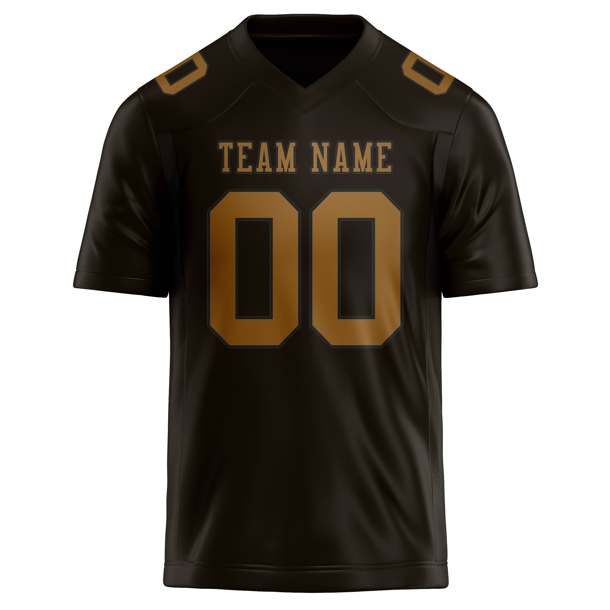 Custom Brown Khaki Football Jersey