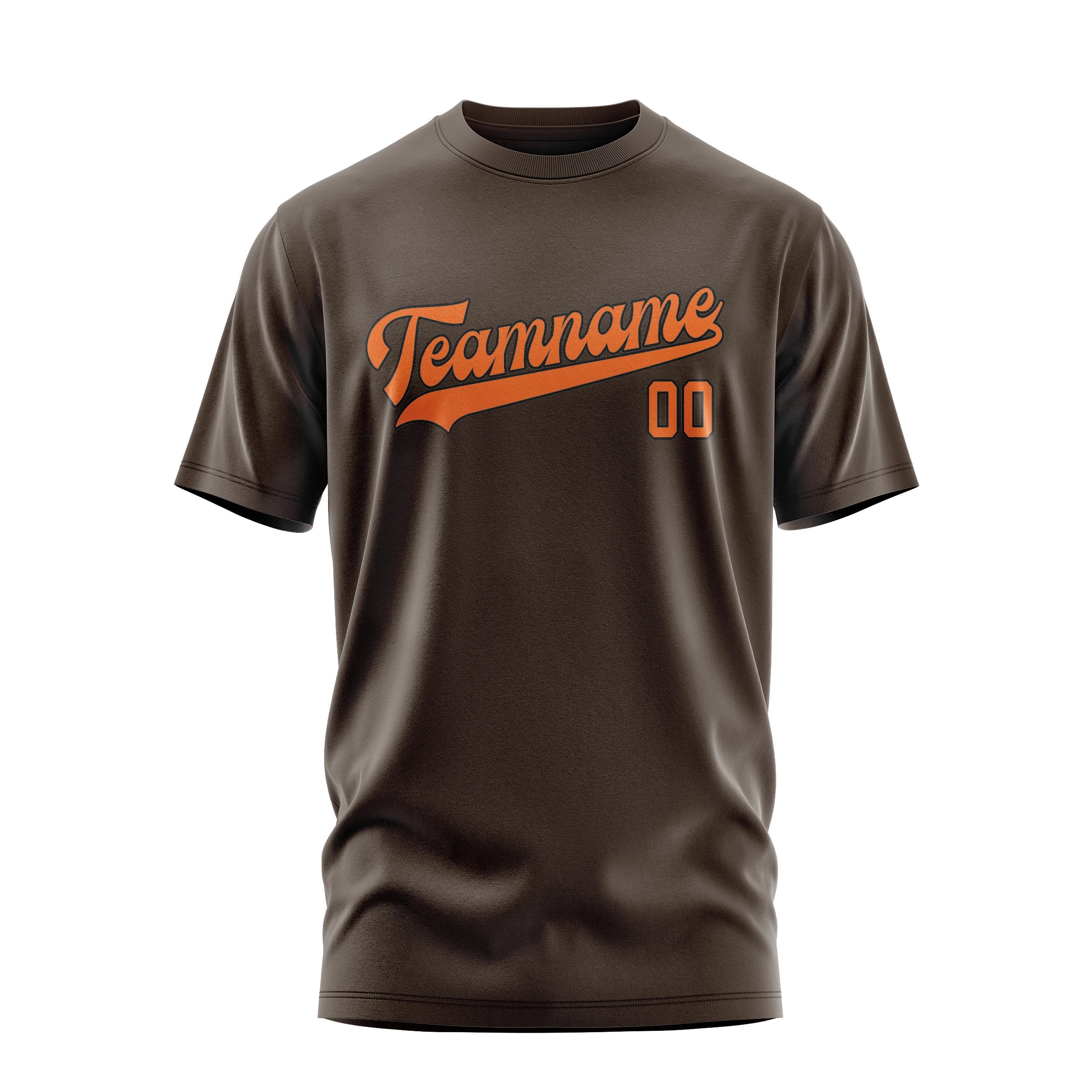 Custom Brown Orange T-Shirt