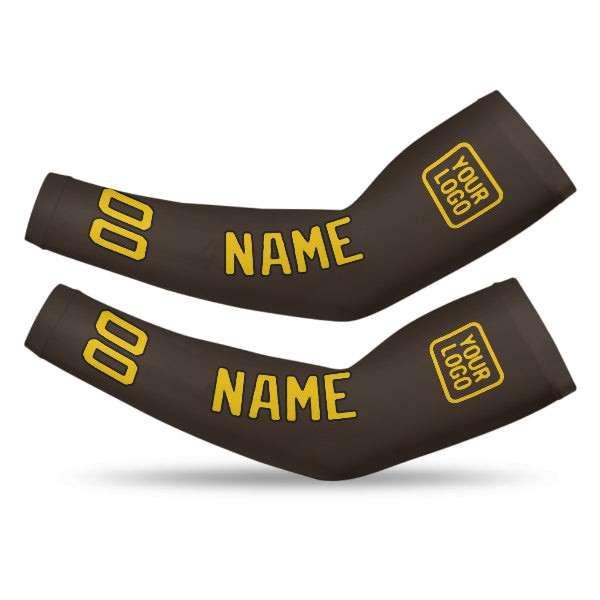 Custom Brown Gold Arm Sleeve