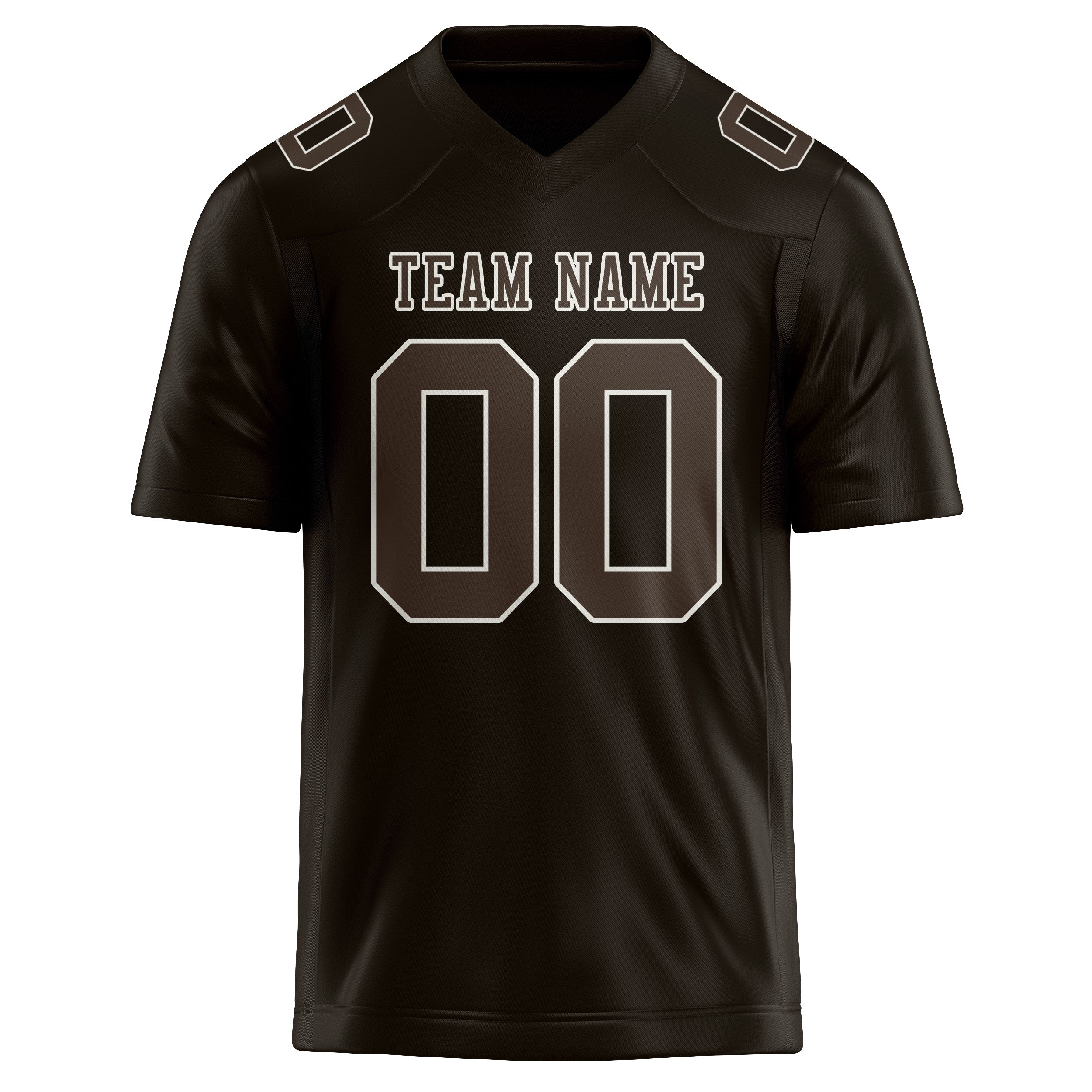 Custom Brown Brown Football Jersey