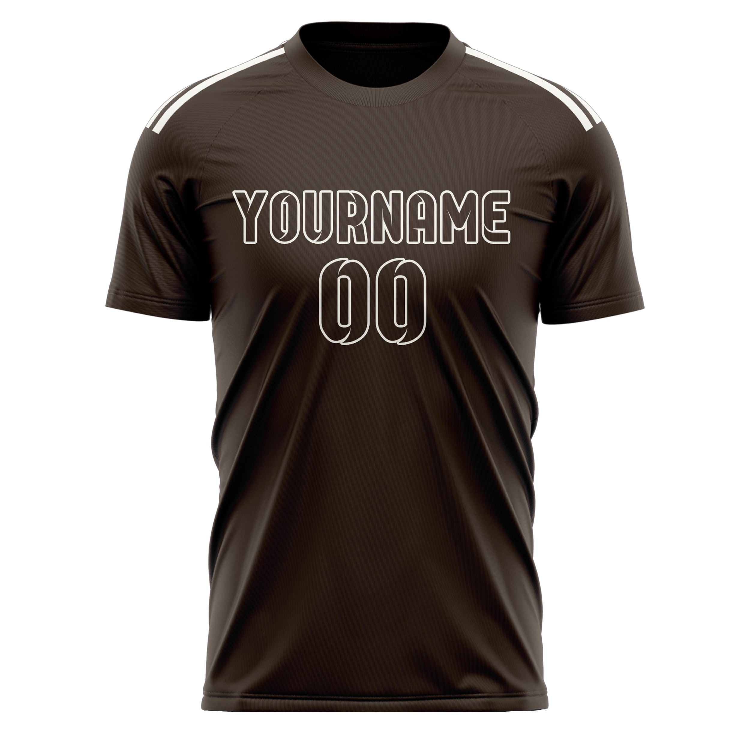 Custom Brown Brown Soccer Jersey