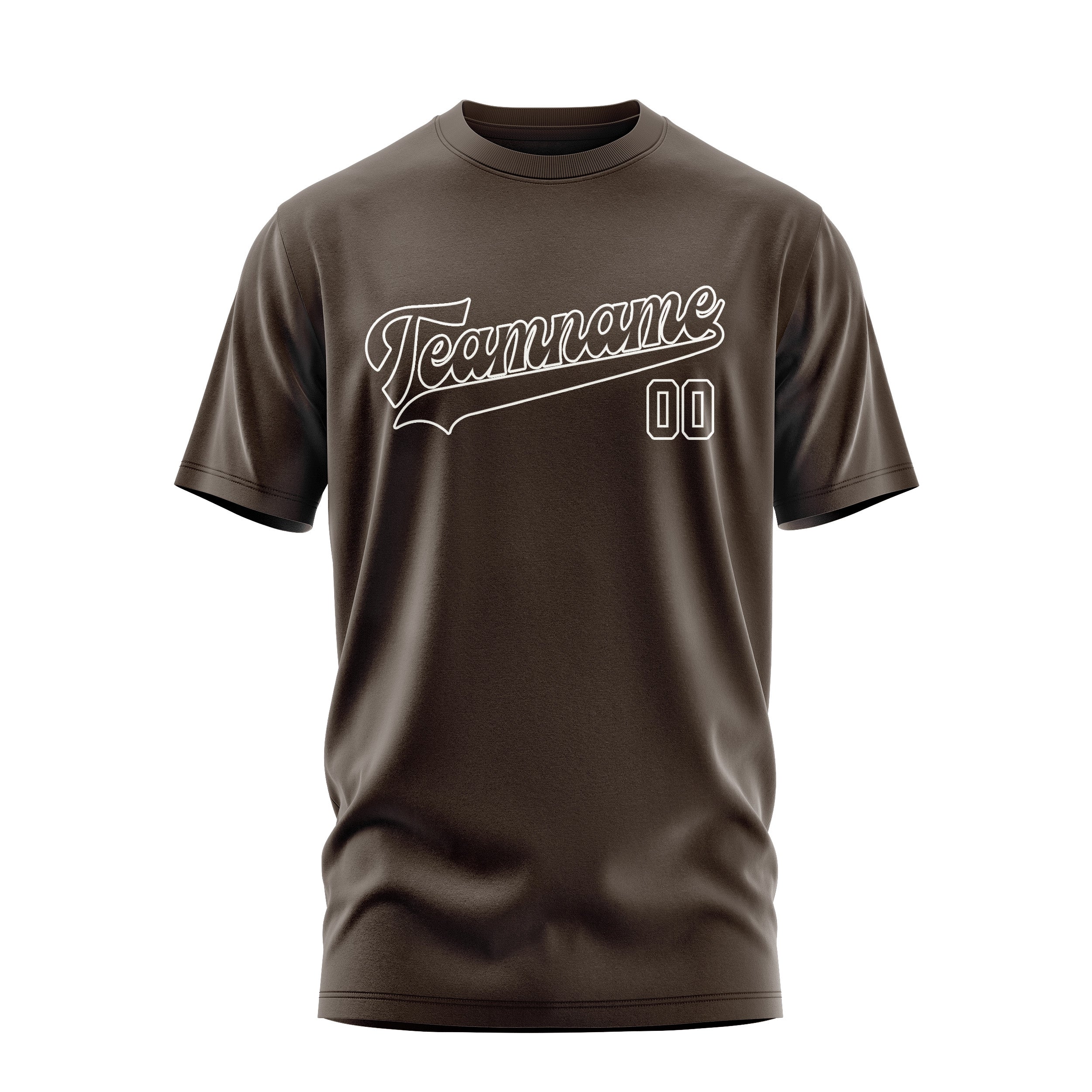 Custom Brown Brown T-Shirt