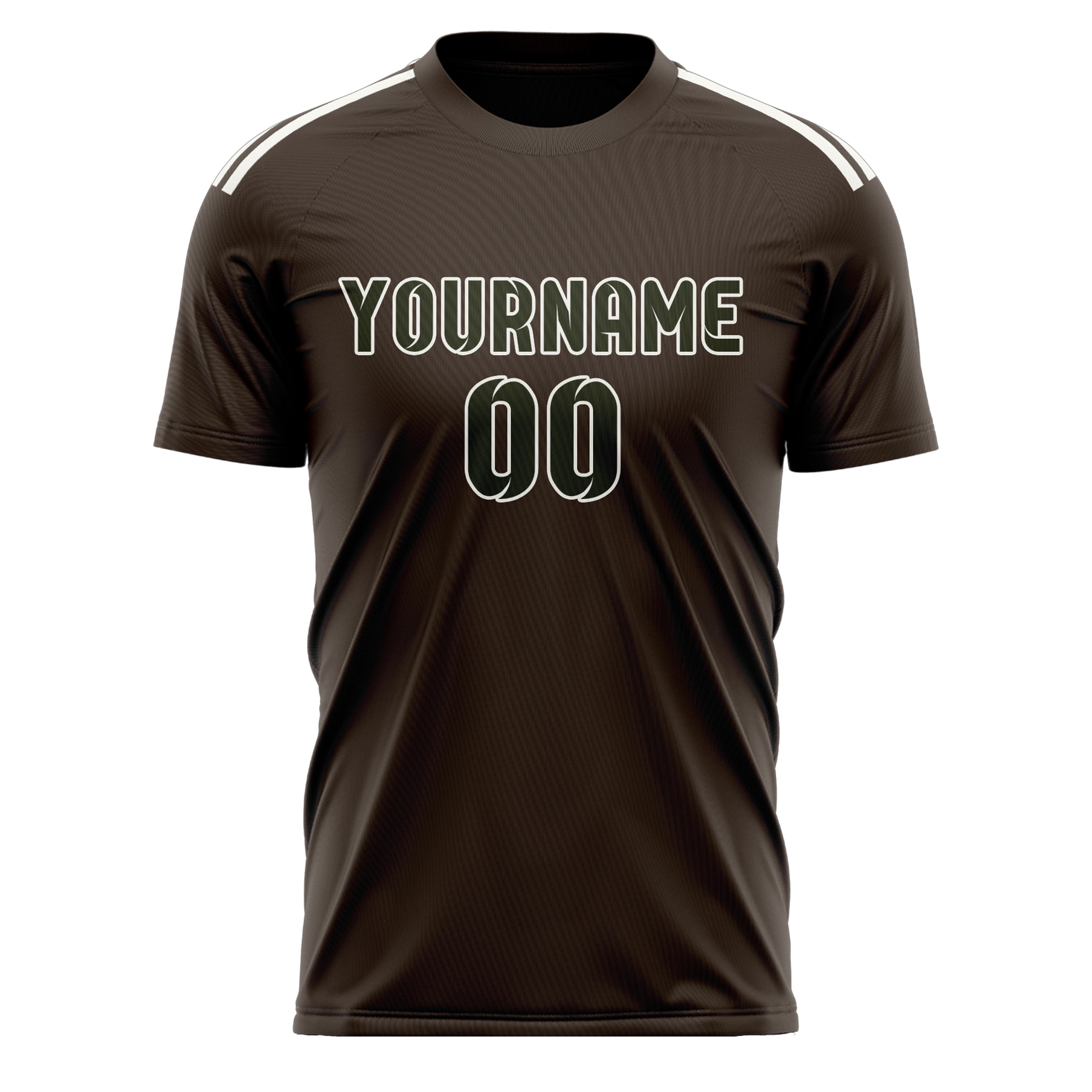 Custom Brown Olive Soccer Jersey