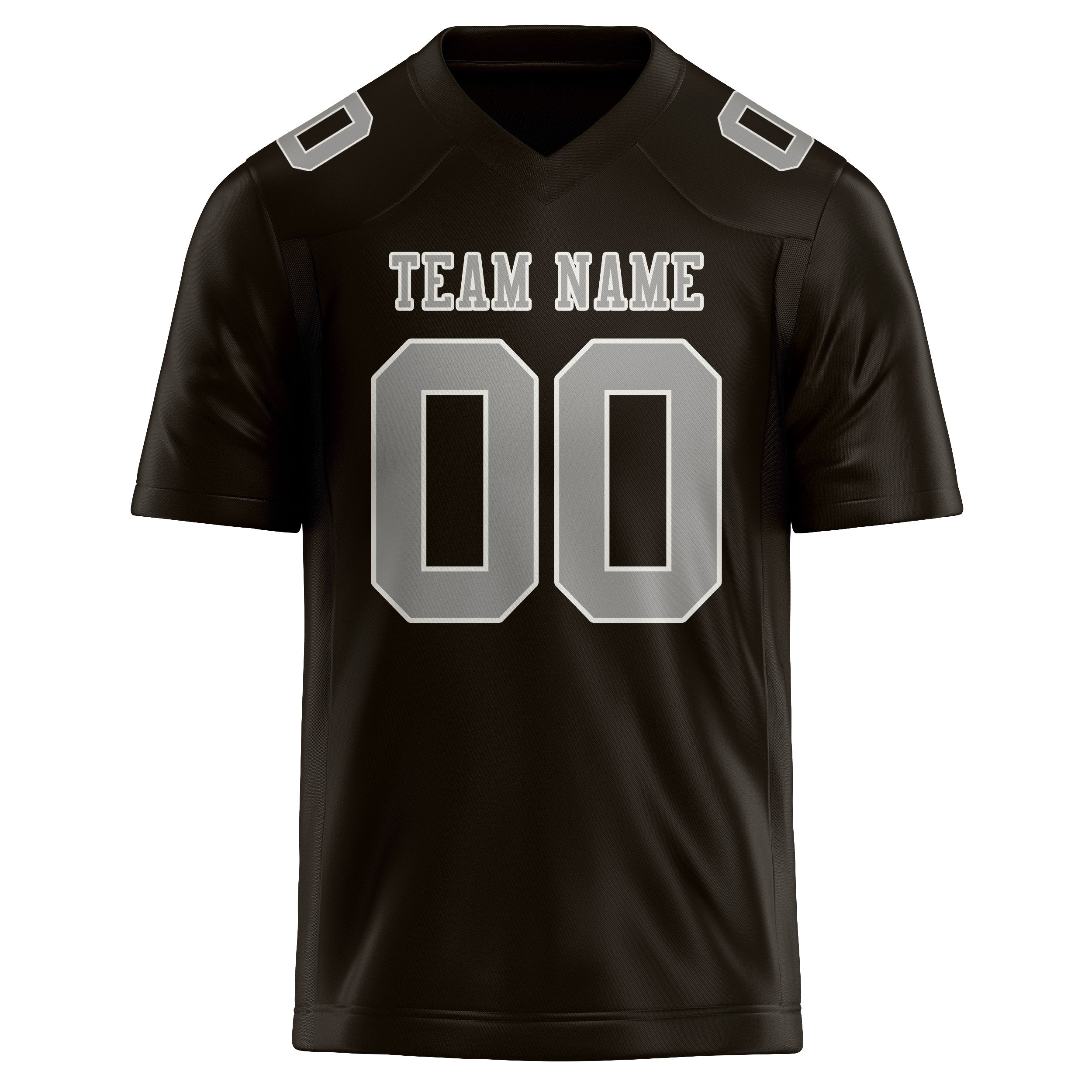 Custom Brown Gray Football Jersey