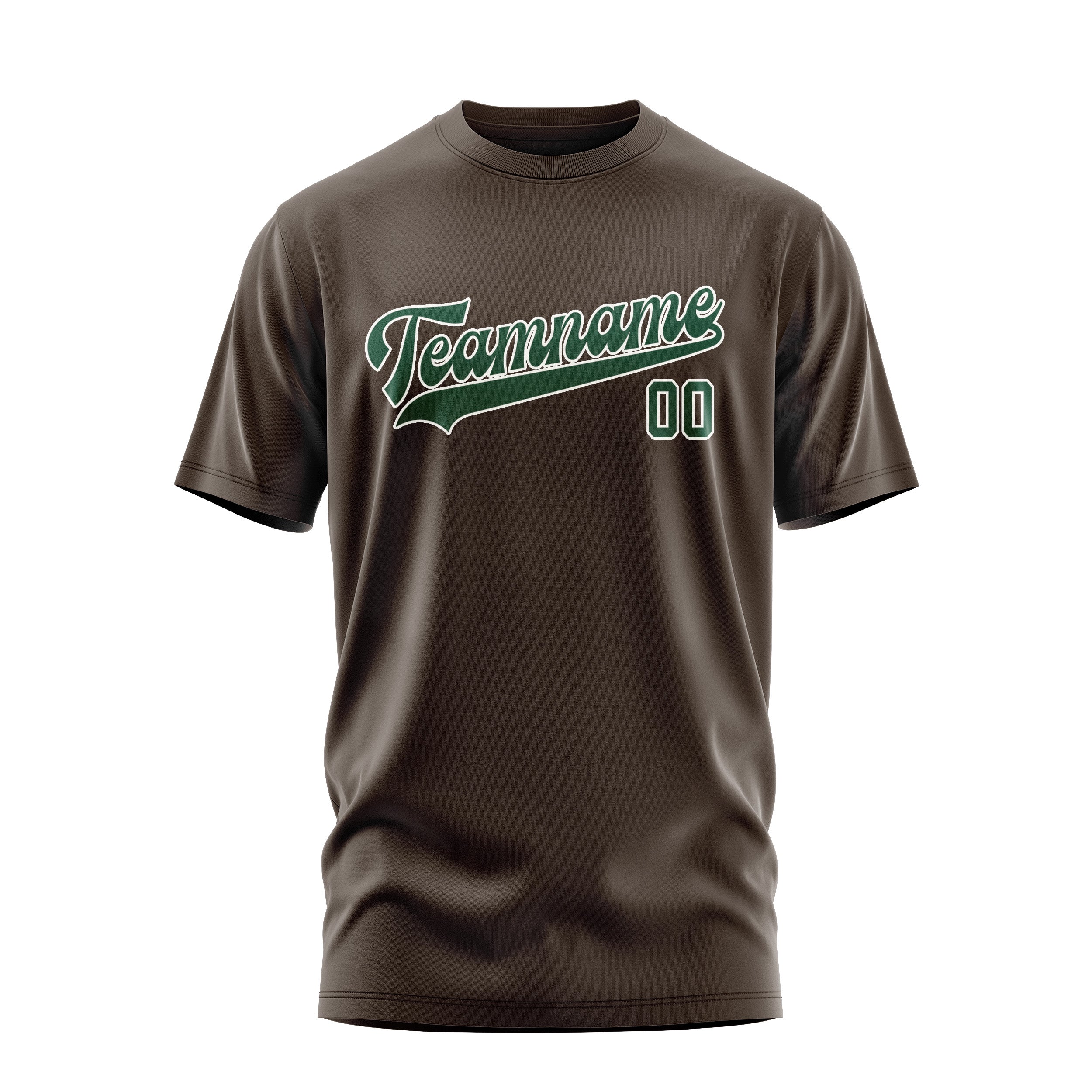 Custom Brown Green T-Shirt
