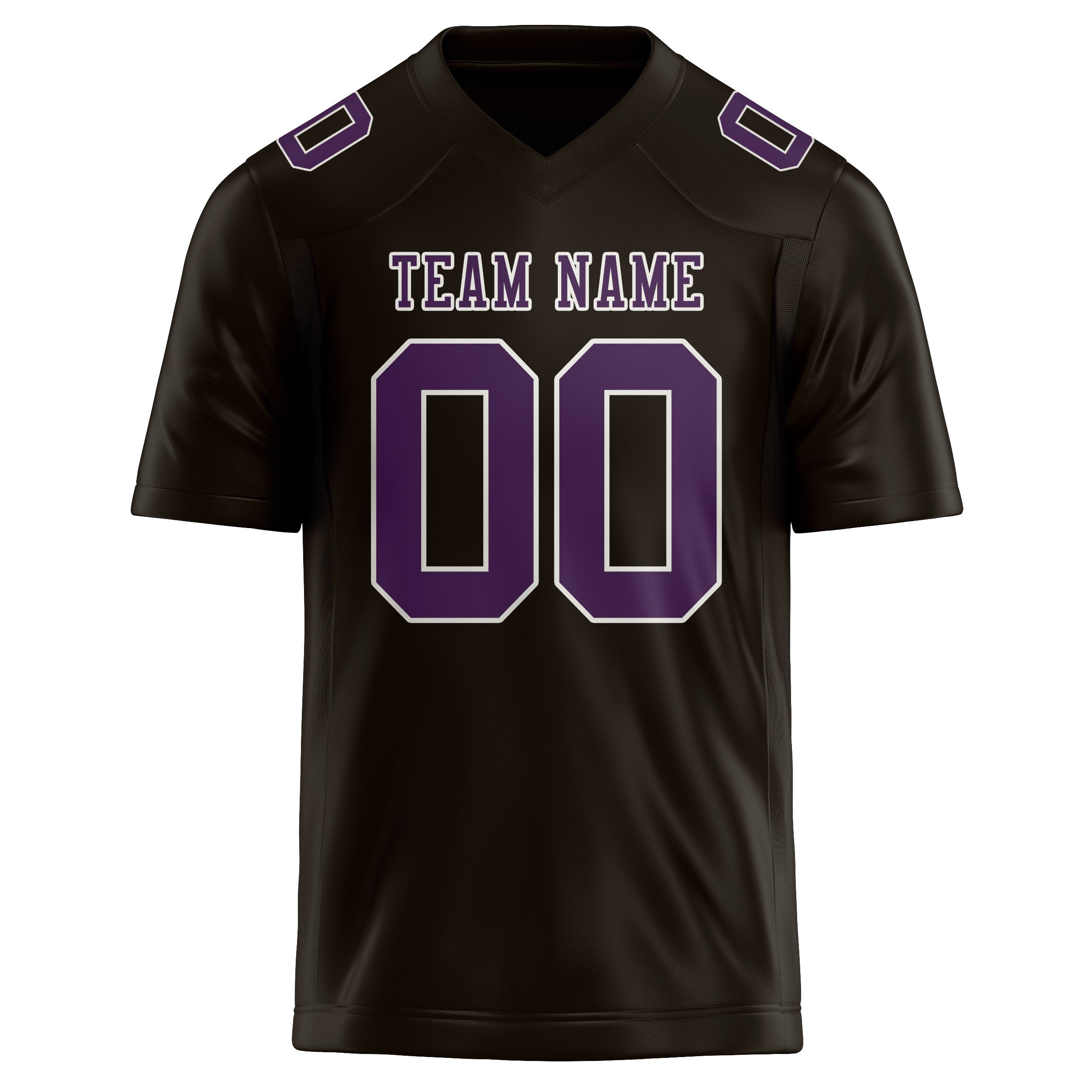 Custom Brown Purple Football Jersey