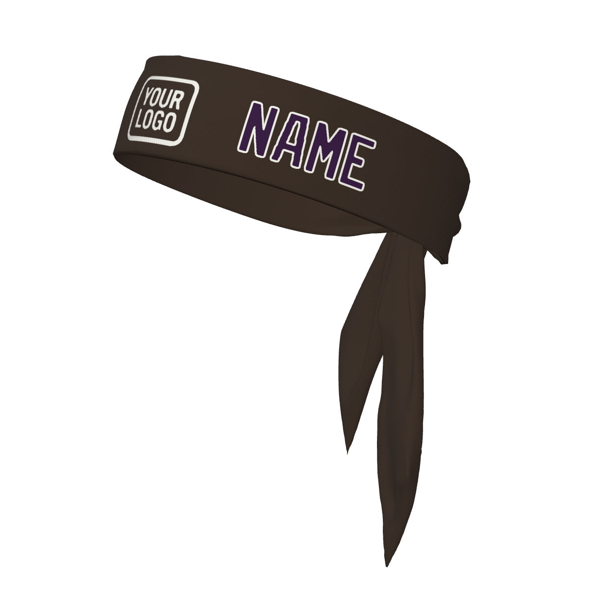 Custom Brown Purple Headband