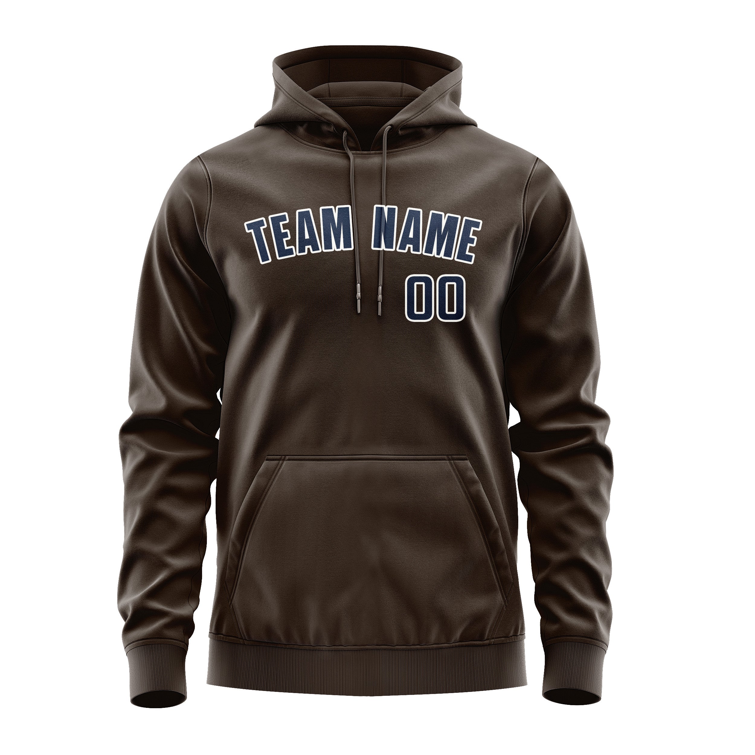Custom Brown Blue Hoodie