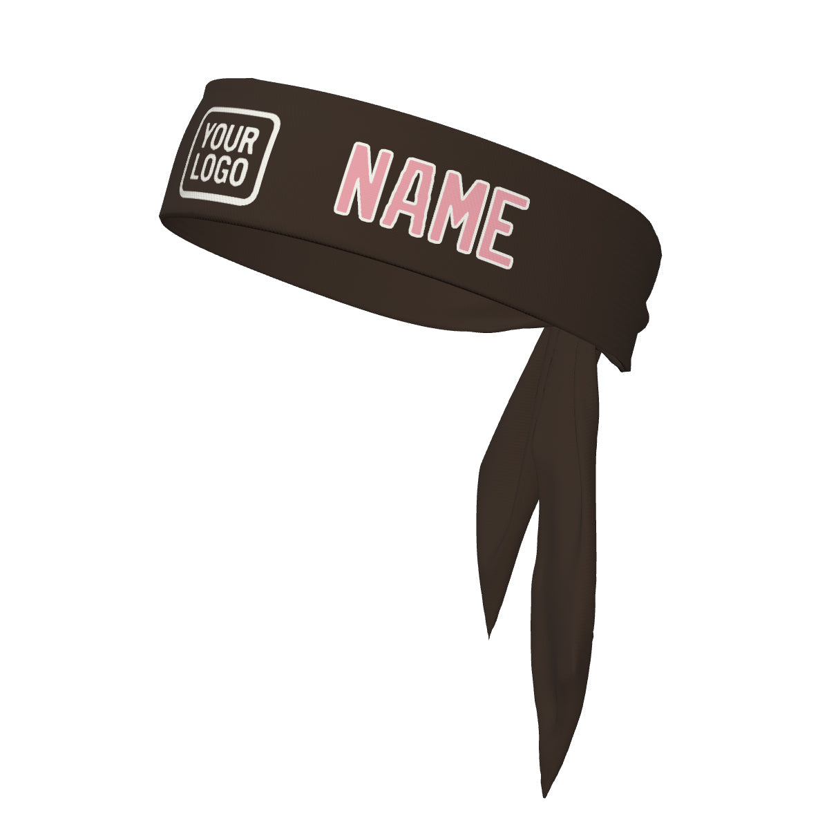 Custom Brown Light Pink Headband