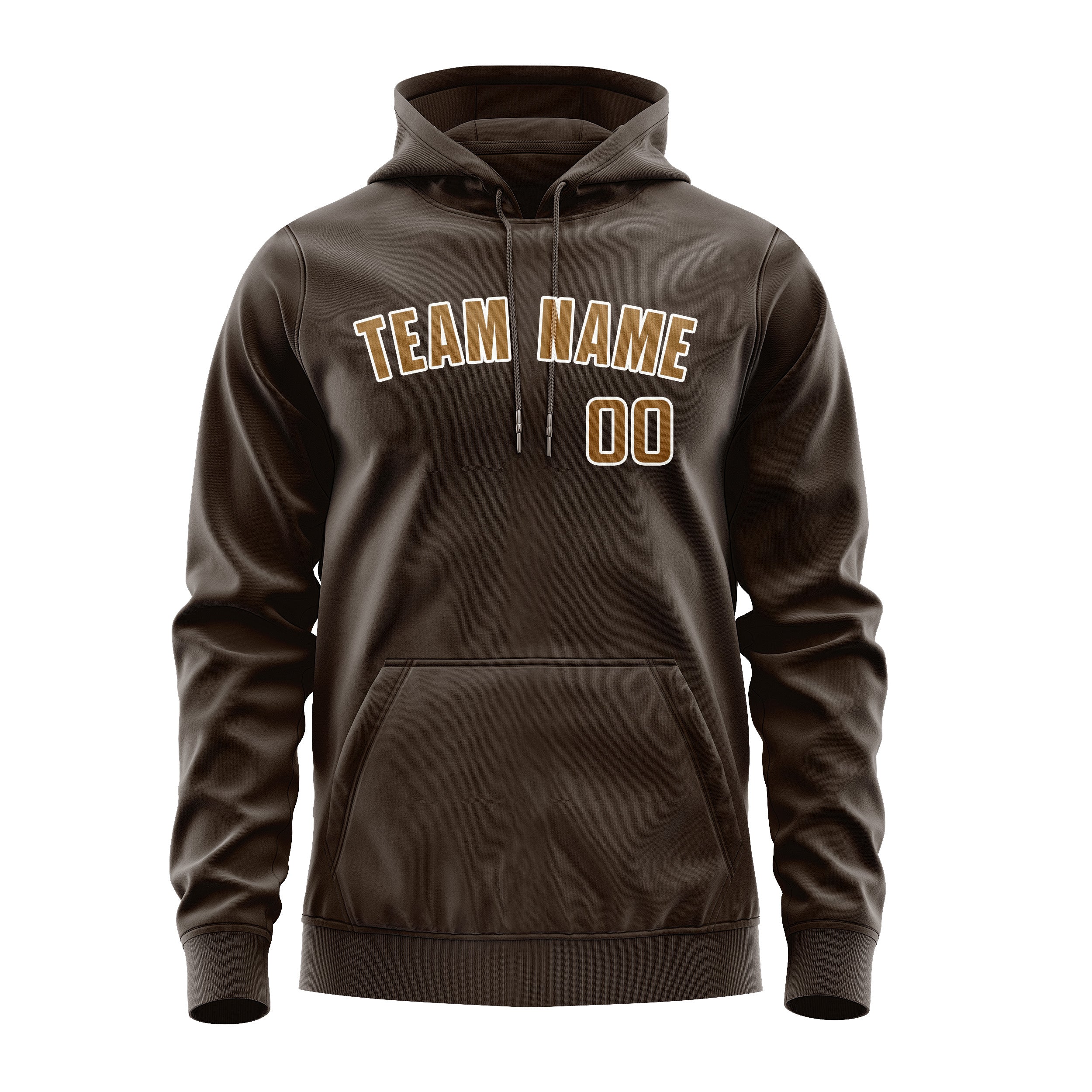Custom Brown Khaki Hoodie