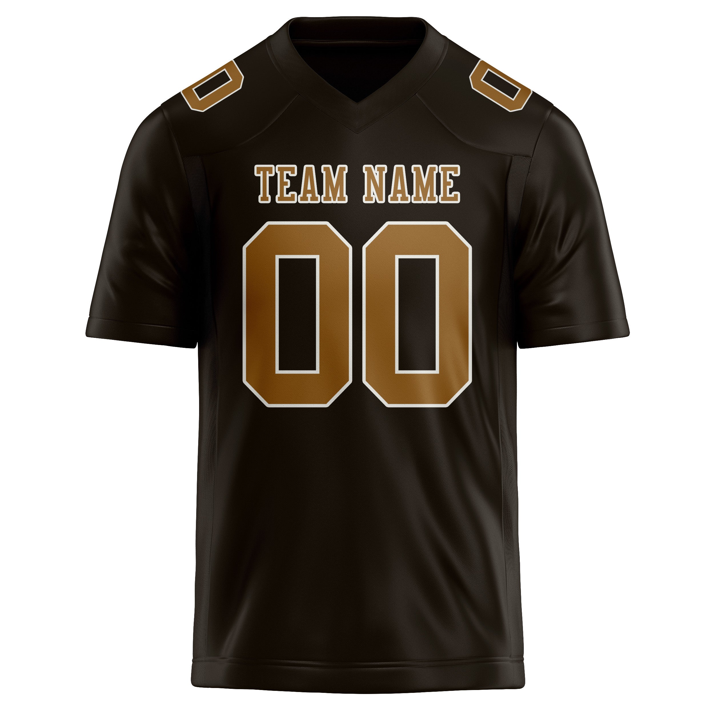 Custom Brown Khaki Football Jersey