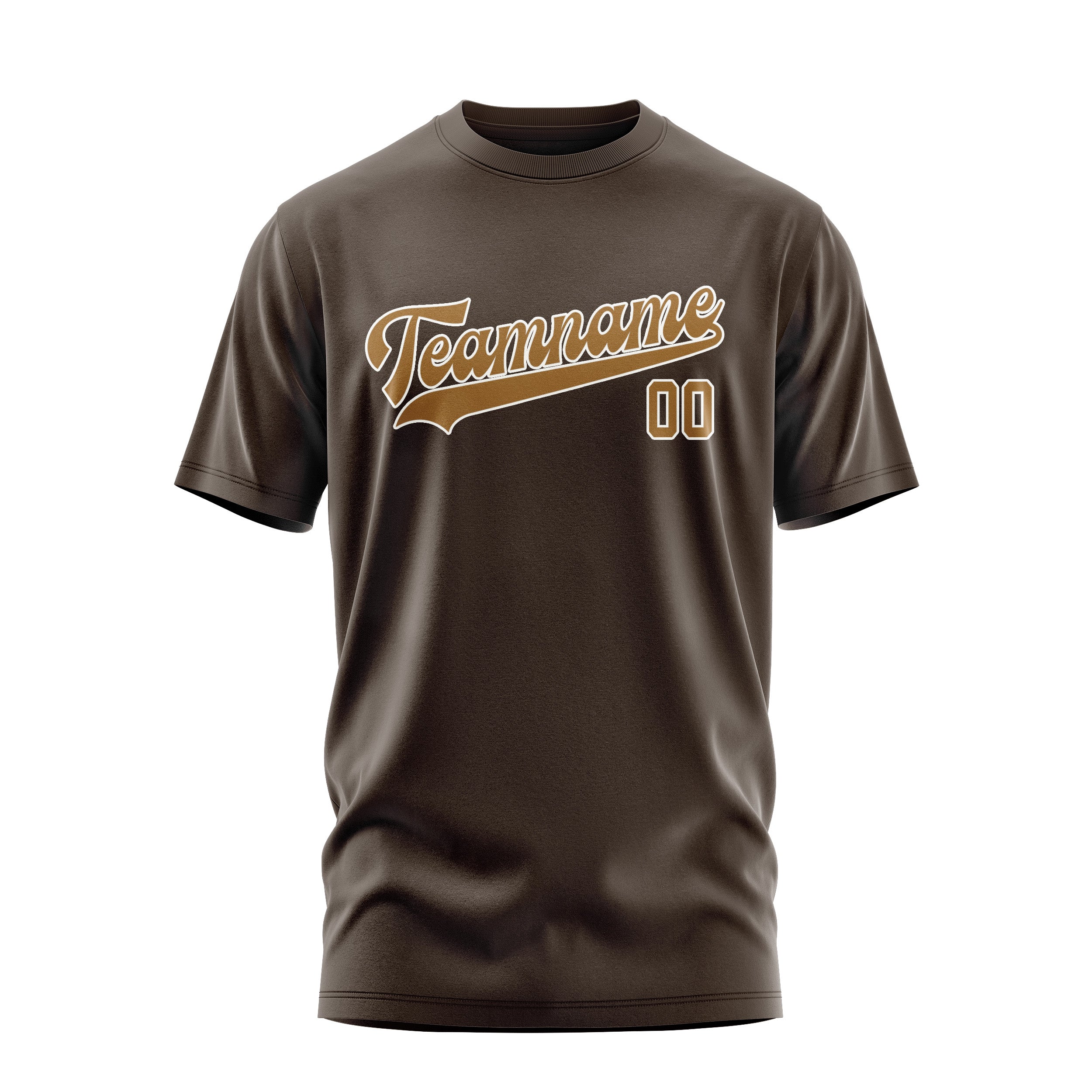 Custom Brown Khaki T-Shirt