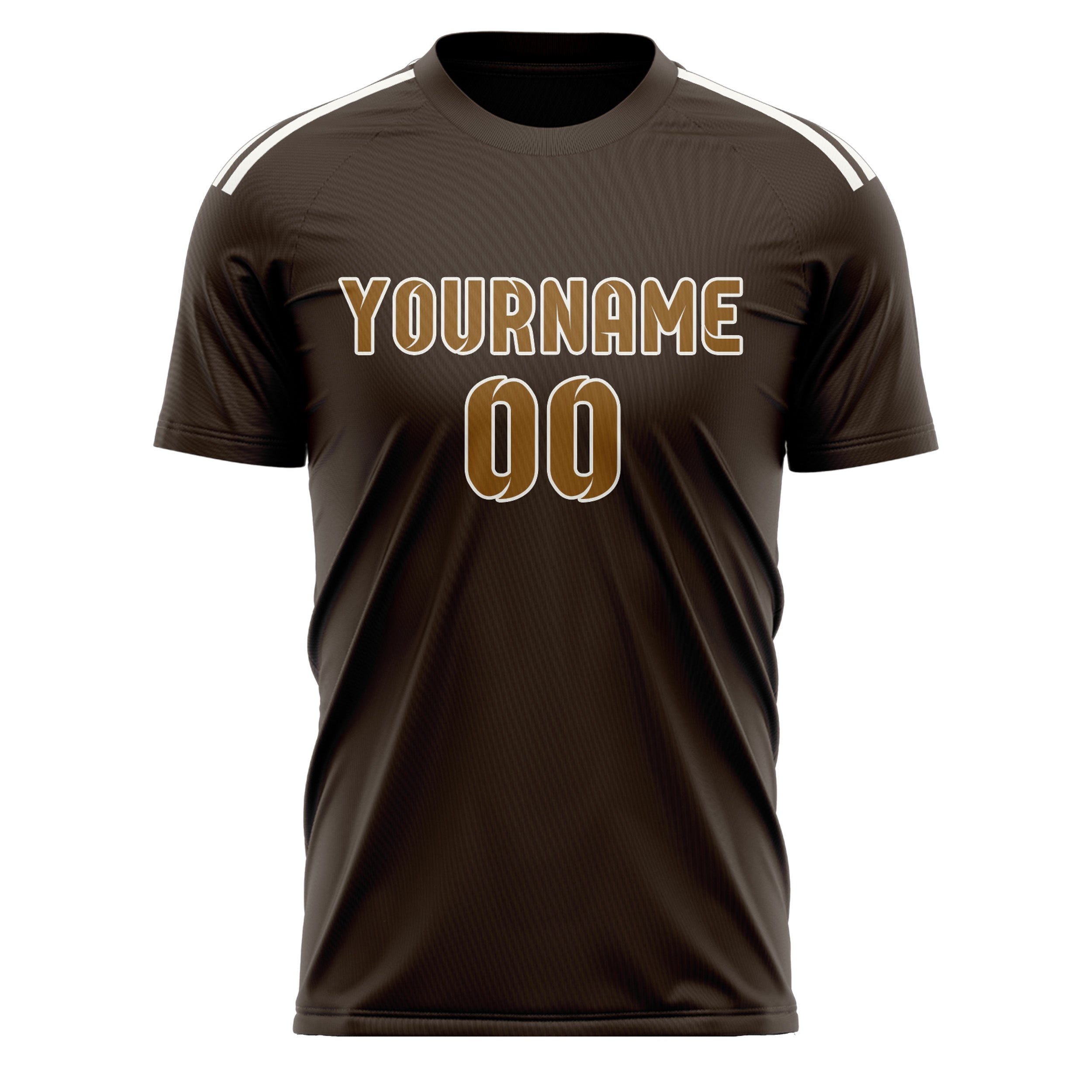Custom Brown Khaki Soccer Jersey