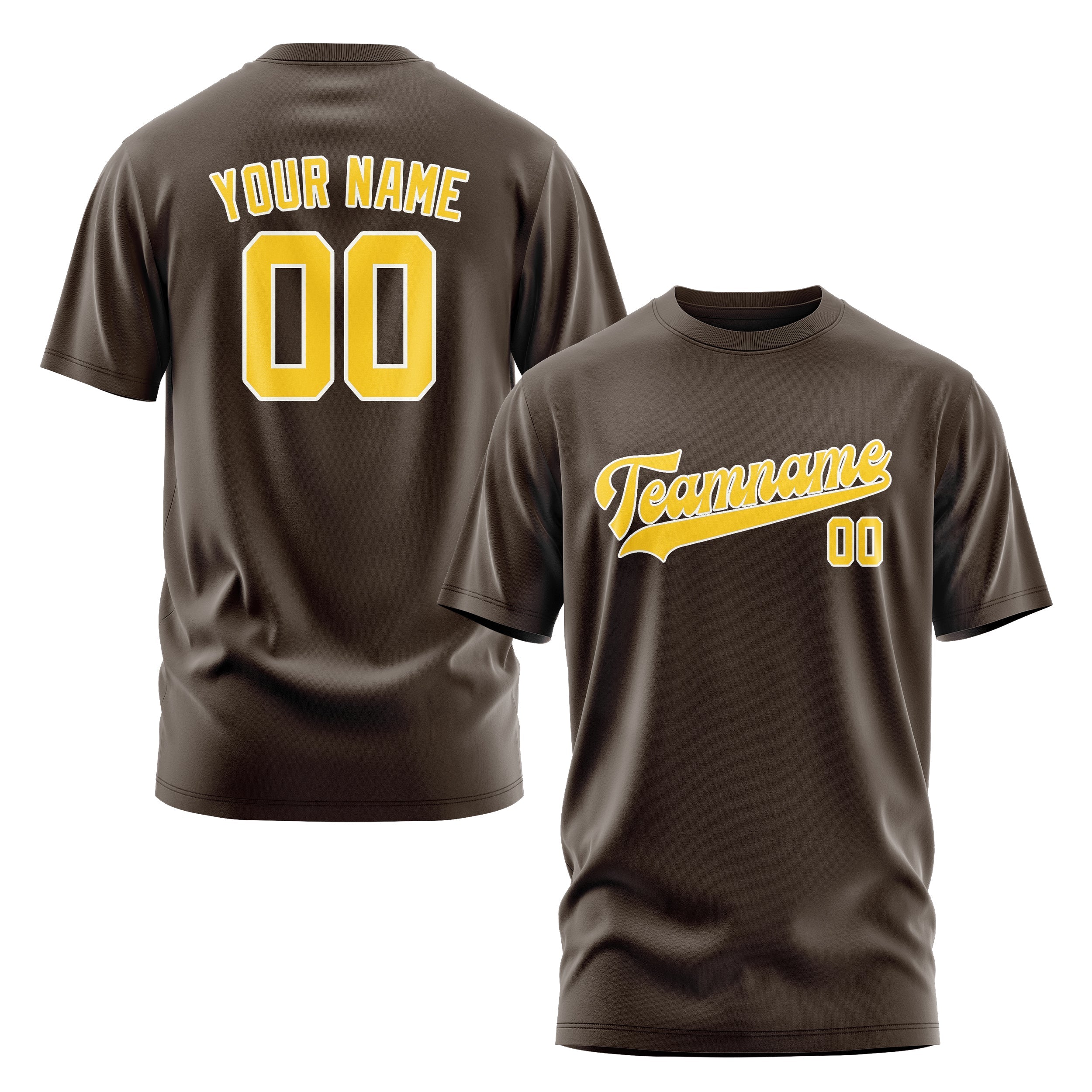 Custom Brown Gold T-Shirt