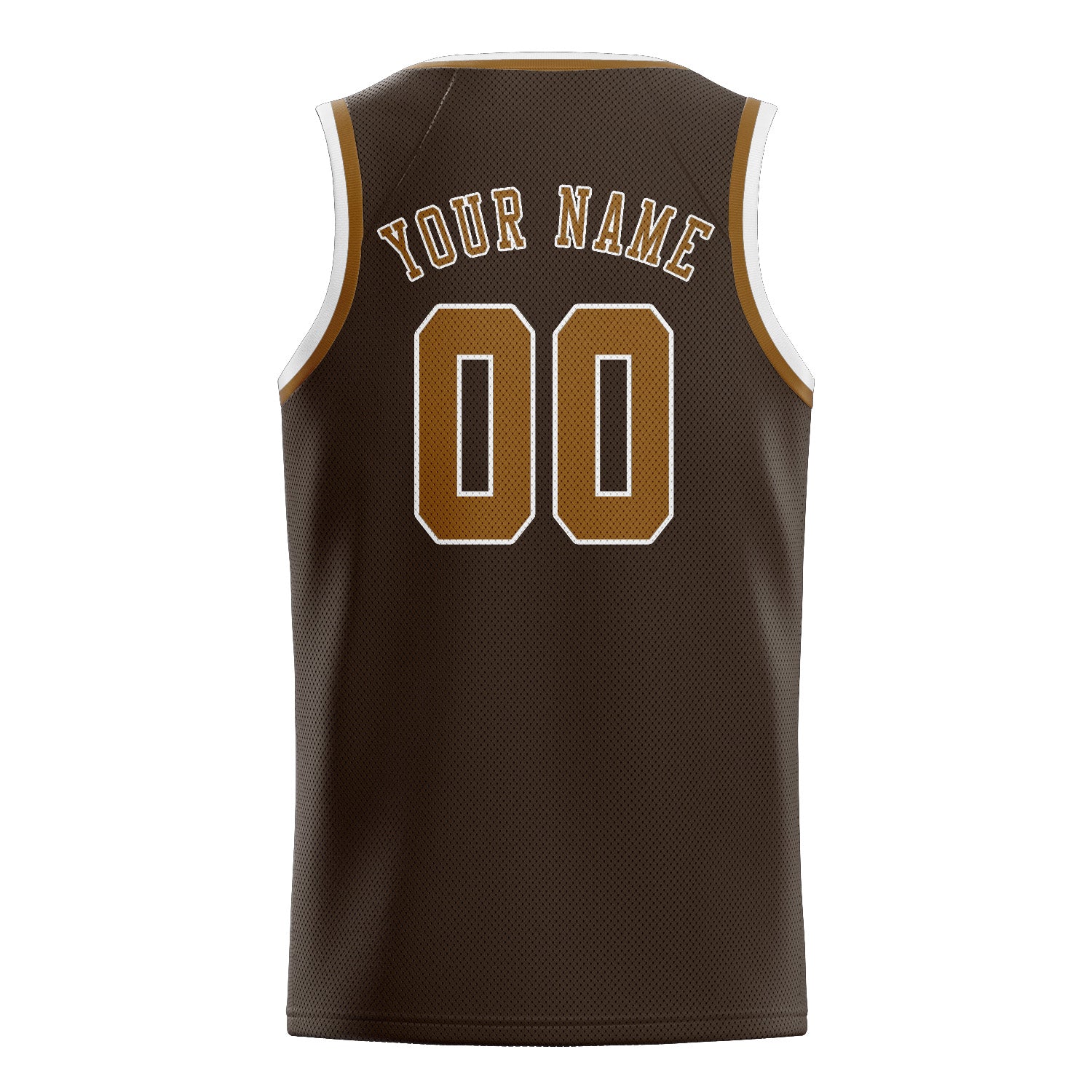 Custom Brown Khaki Basketball Jersey