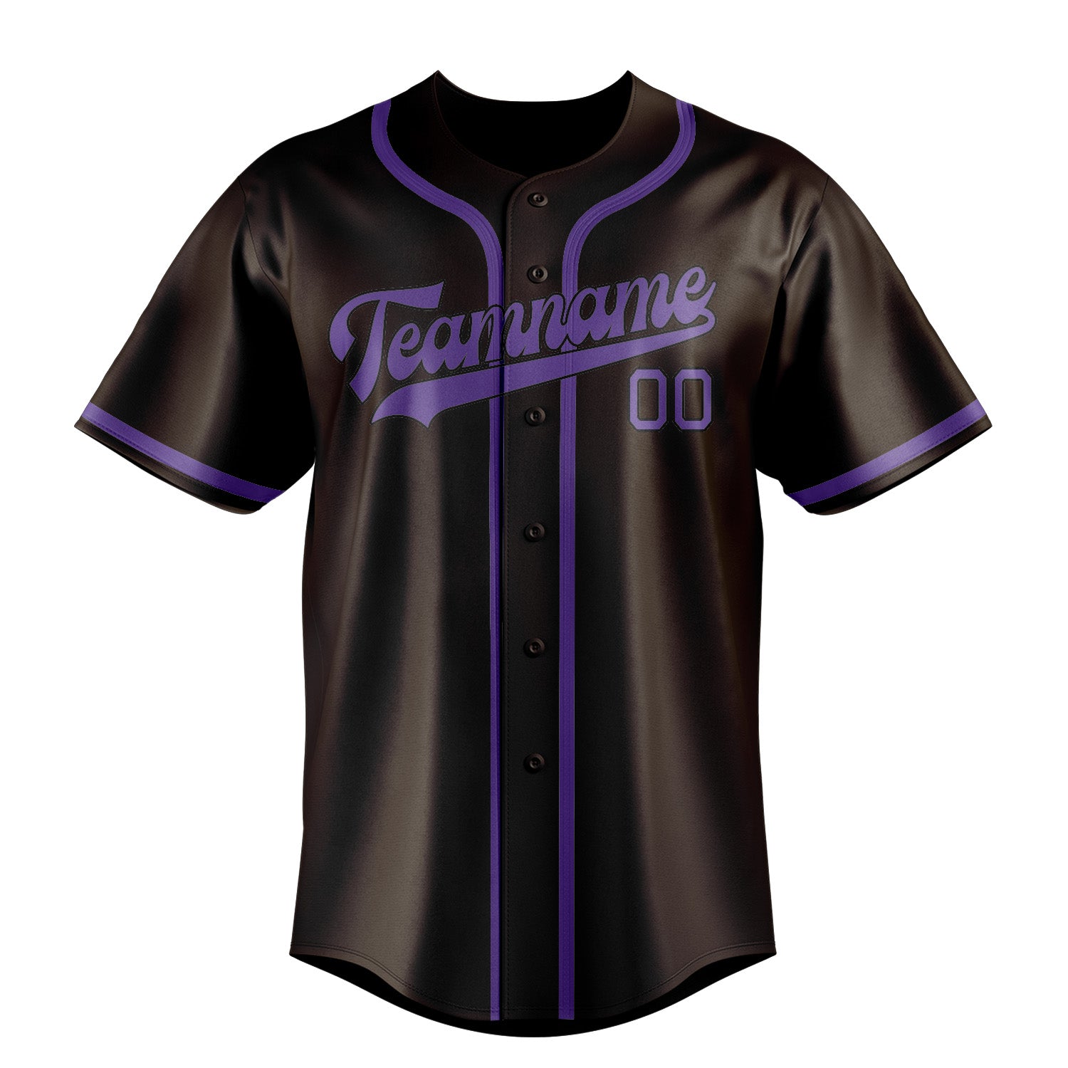 Custom Brown Light Purple Baseball Jersey