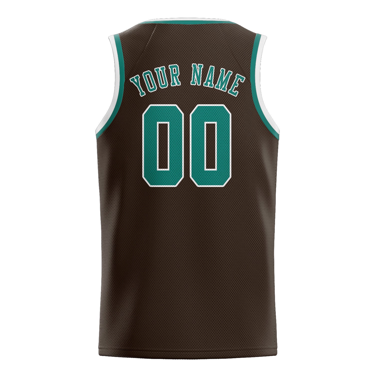 Custom Brown Blue Green Basketball Jersey