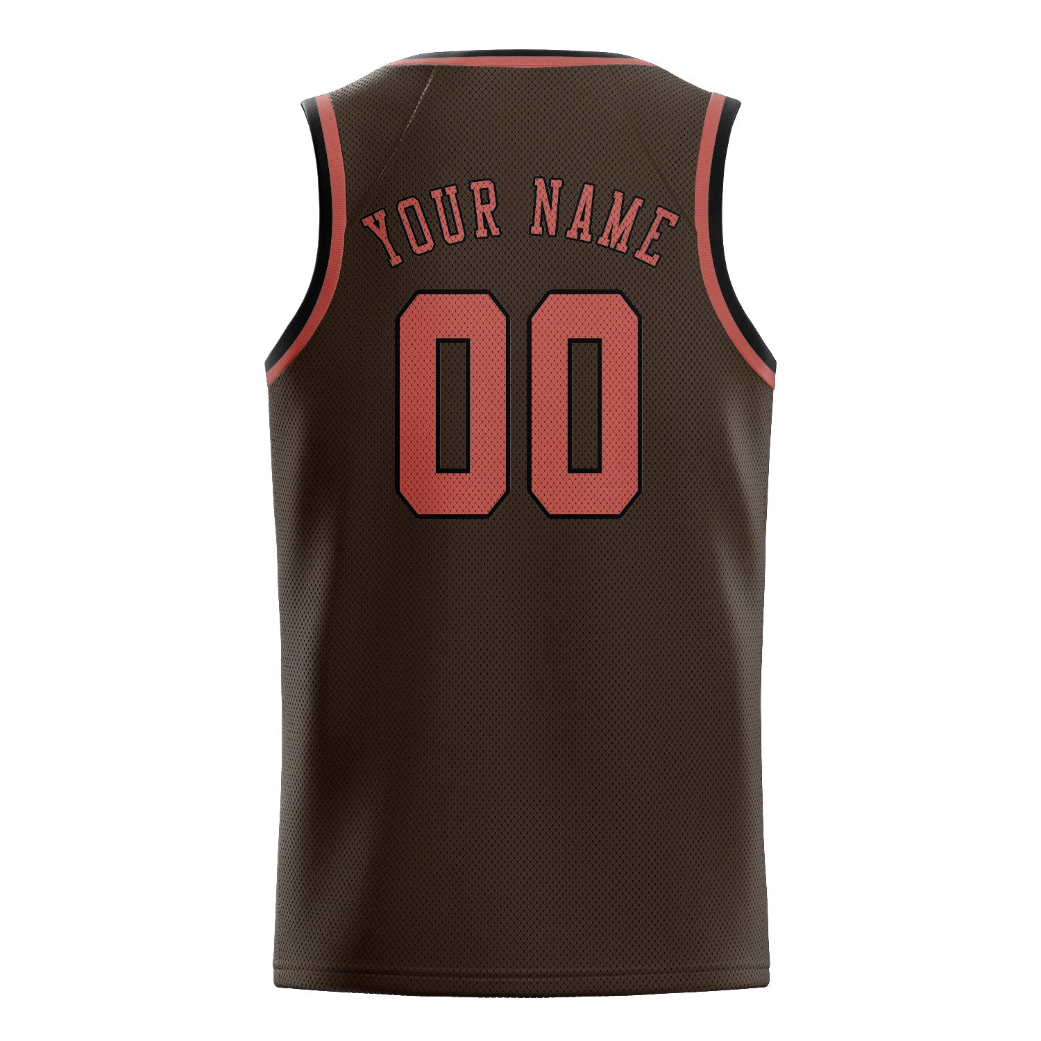 Custom Brown Copper Rose Basketball Jersey
