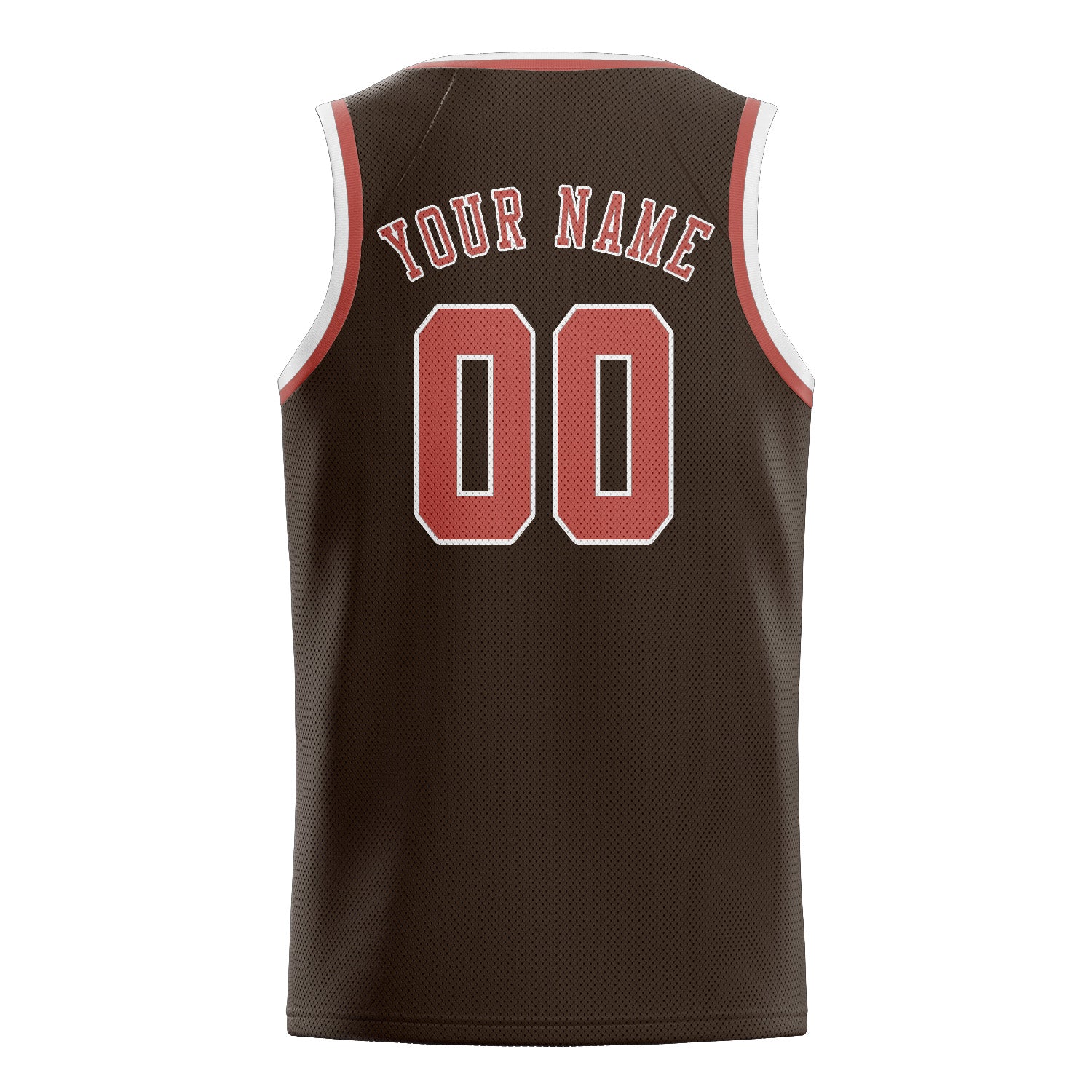 Custom Brown Copper Rose Basketball Jersey