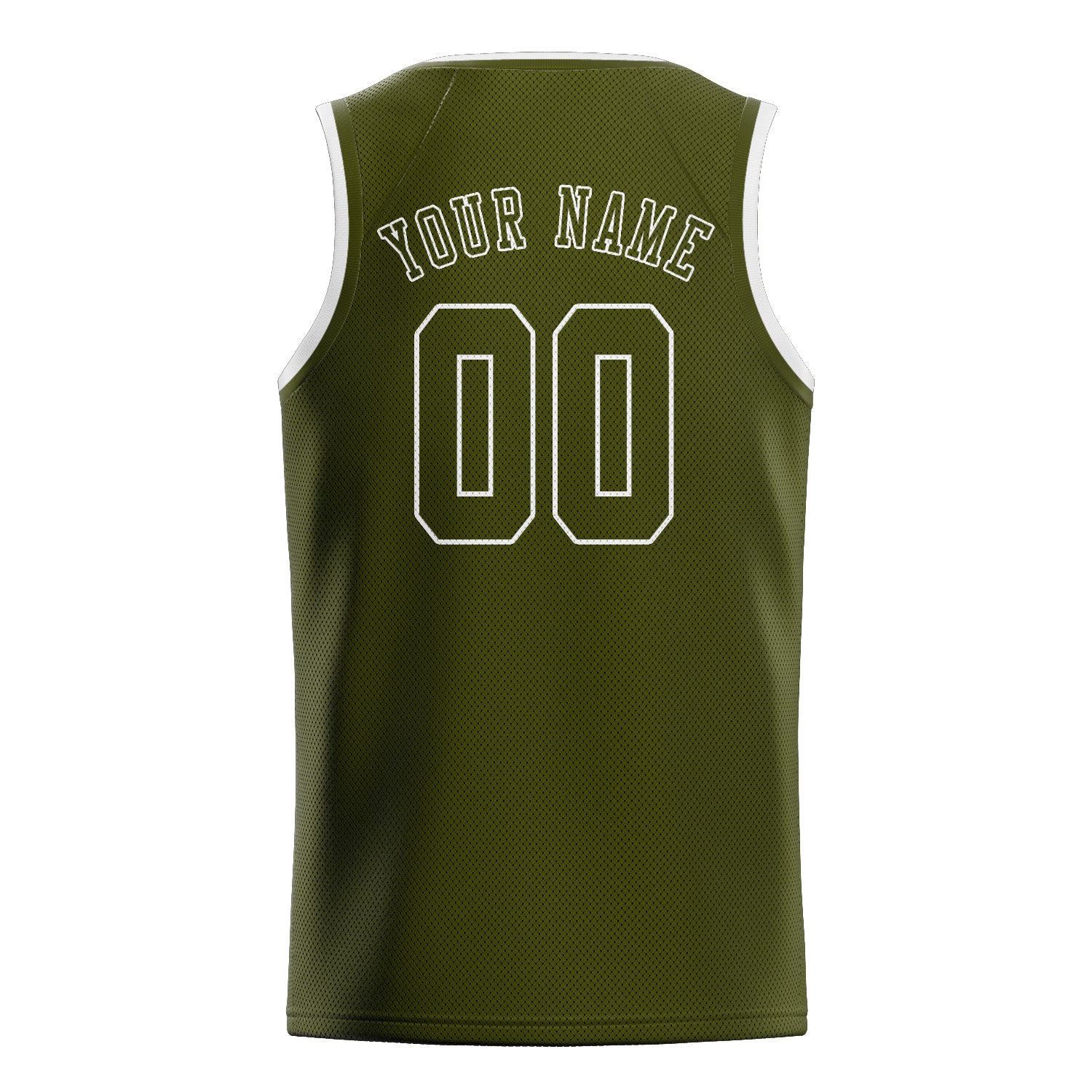 Custom Olive Olive Basketball Jersey