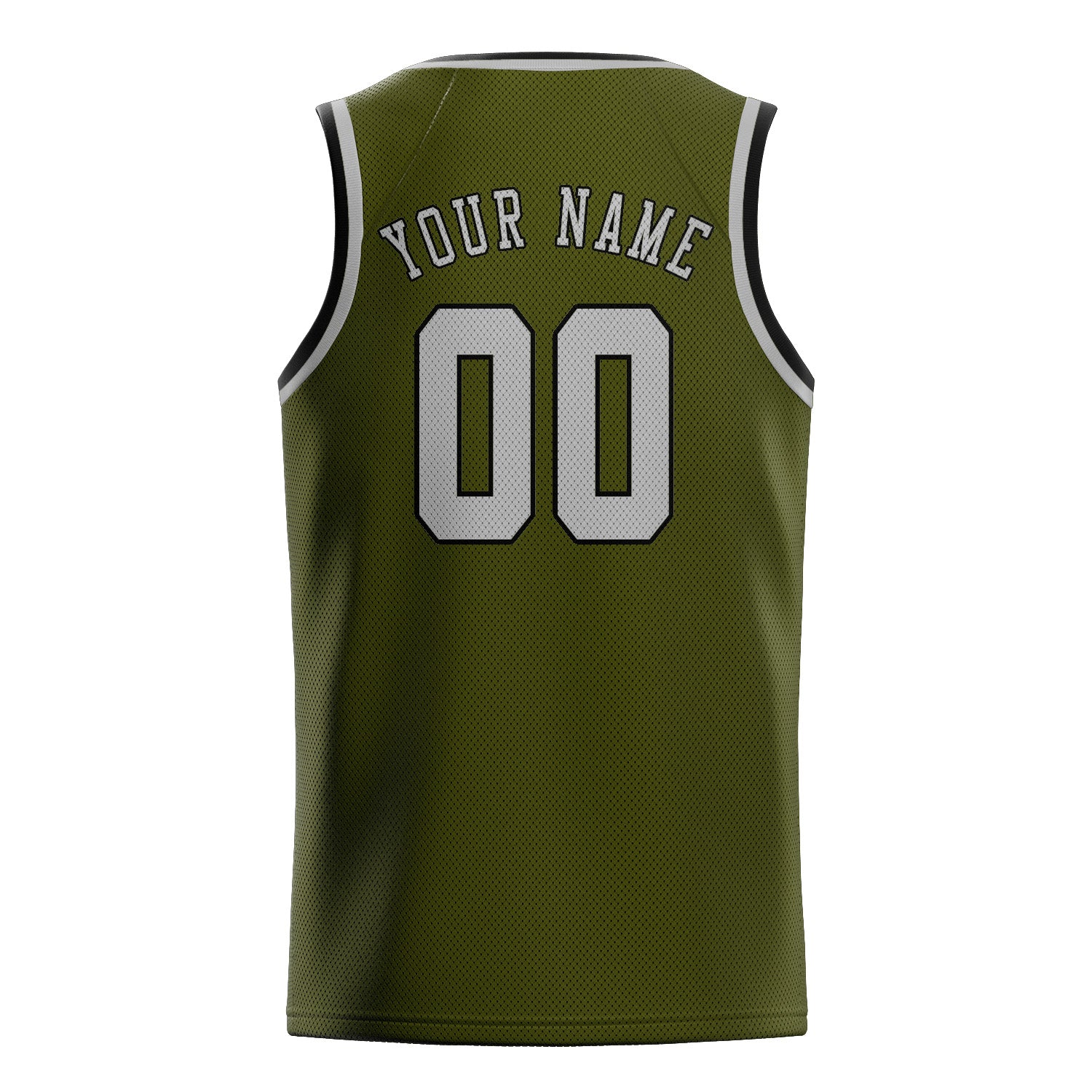 Custom Olive Gray Basketball Jersey