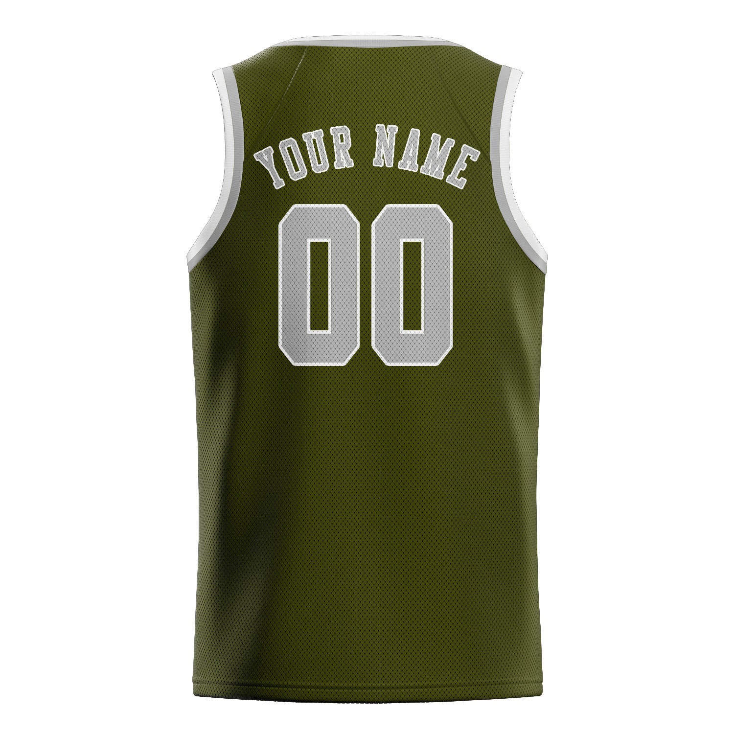Custom Olive Gray Basketball Jersey