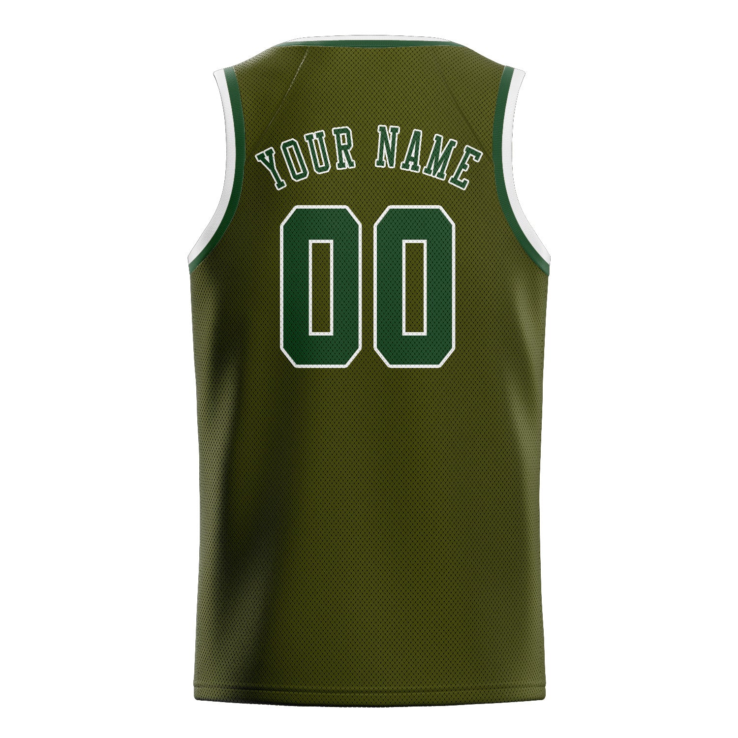Custom Olive Dark Green Basketball Jersey