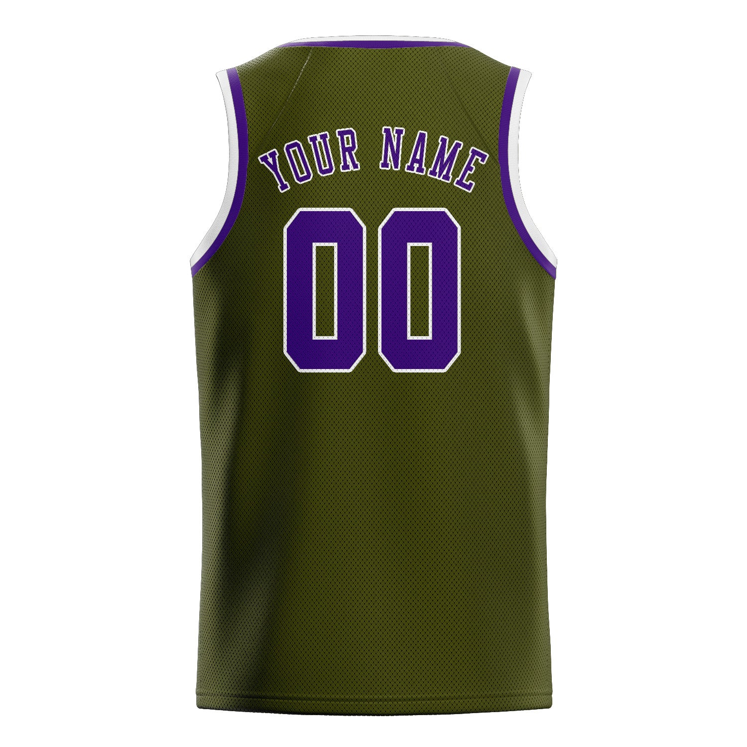 Custom Olive Purple Basketball Jersey
