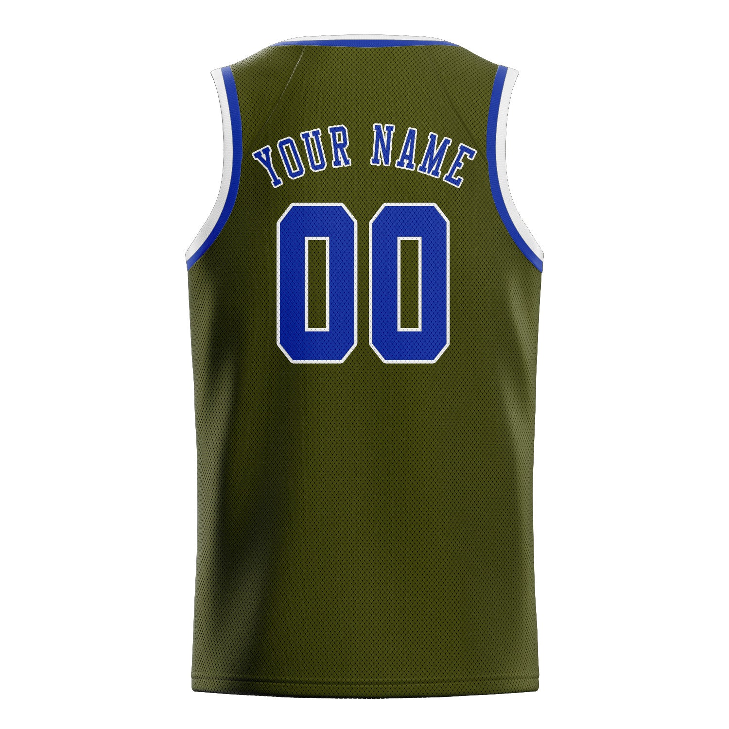 Custom Olive Sky Blue Basketball Jersey