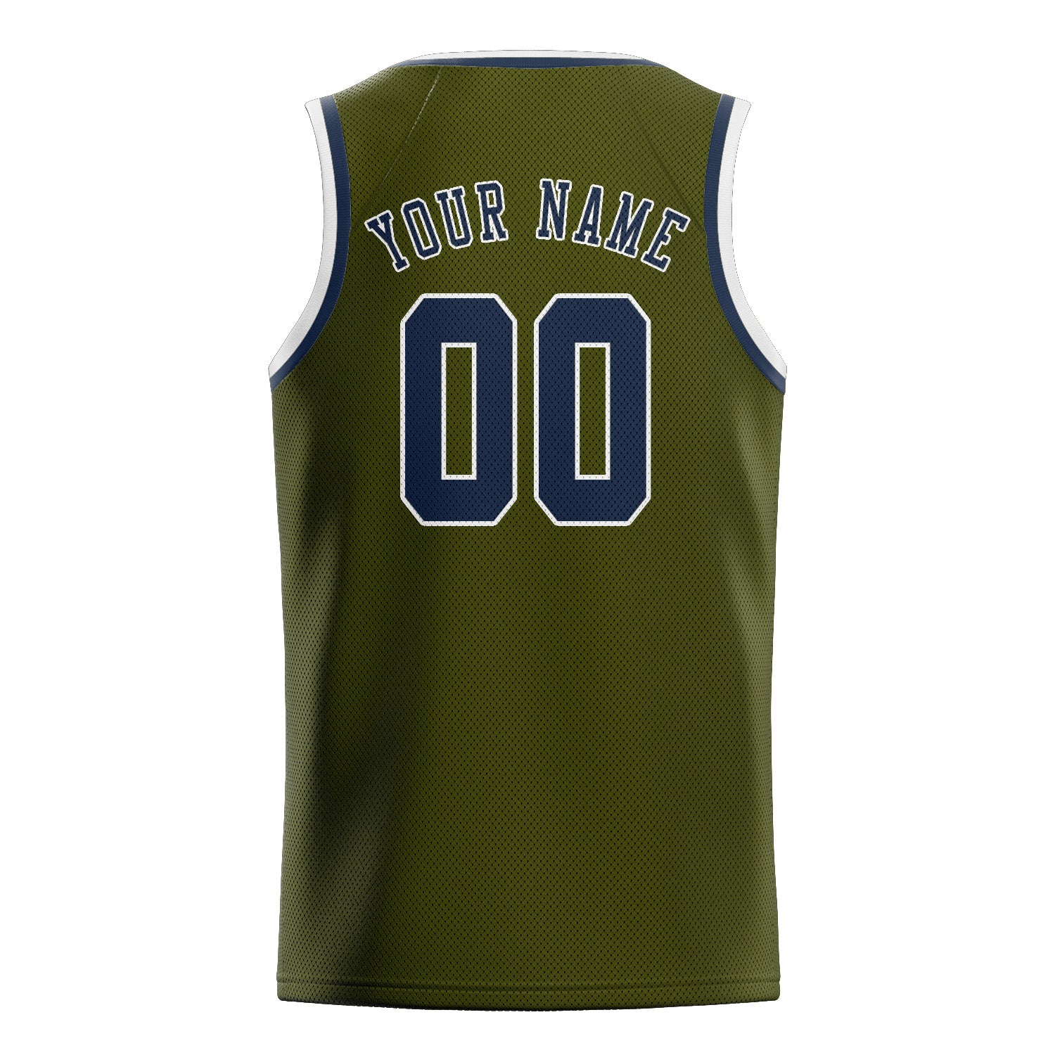 Custom Olive Blue Basketball Jersey