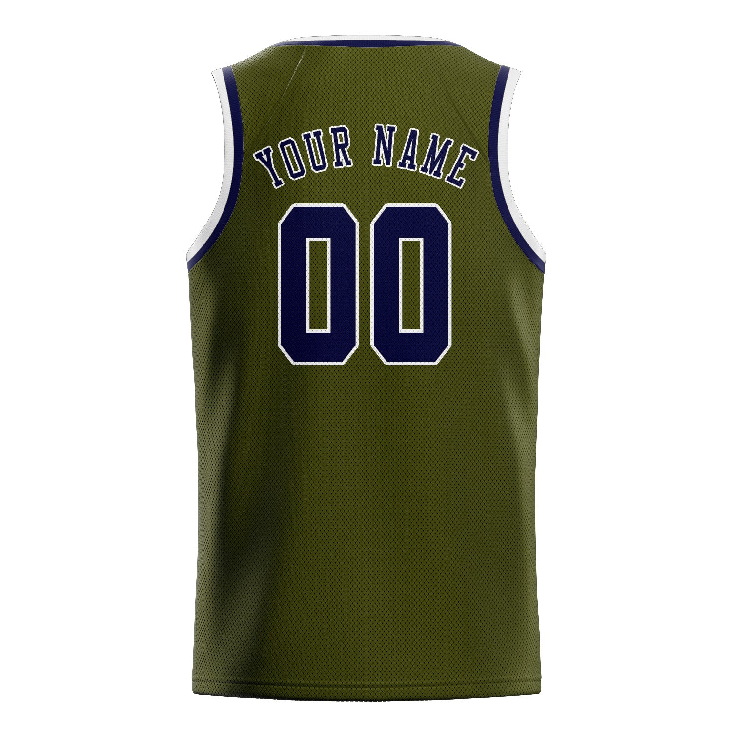 Custom Olive Navy Basketball Jersey
