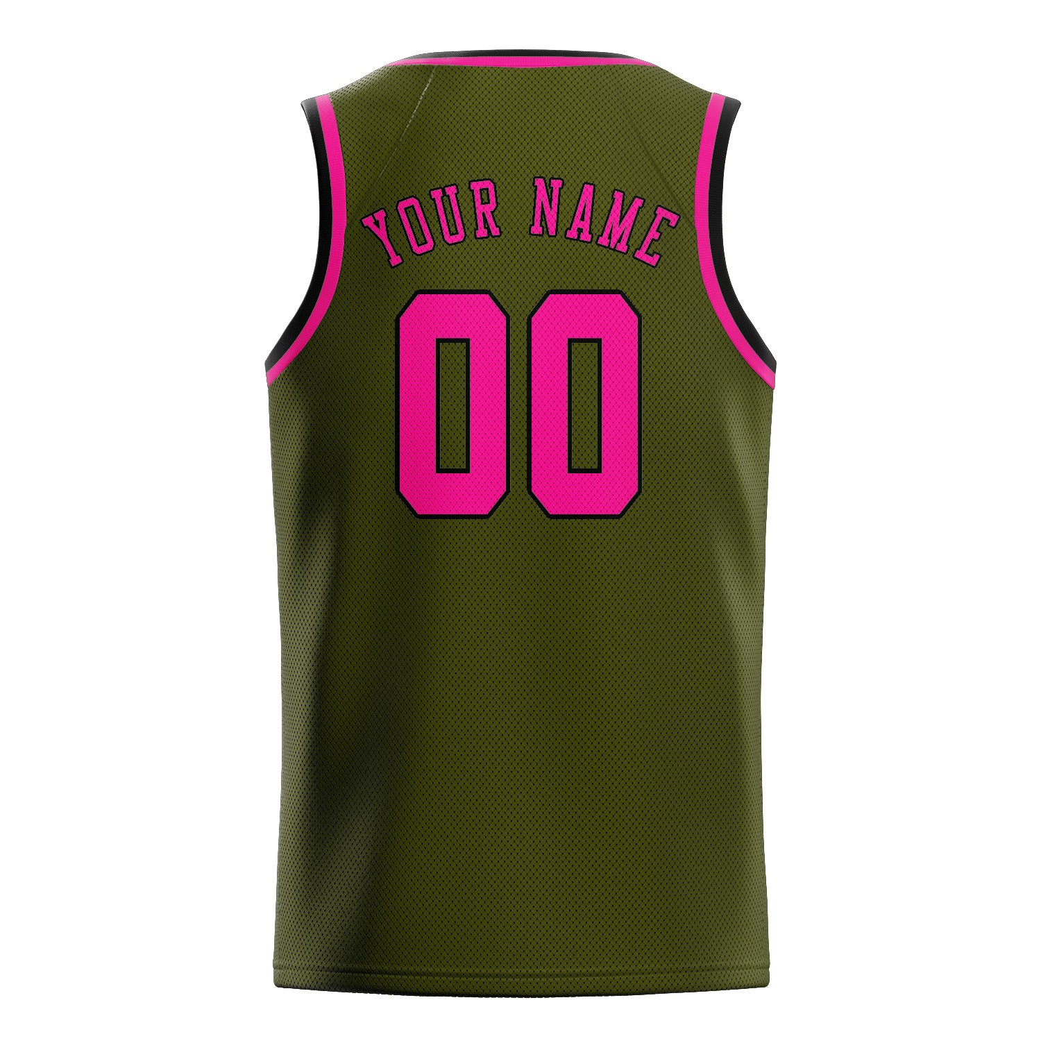 Custom Olive Pink Basketball Jersey